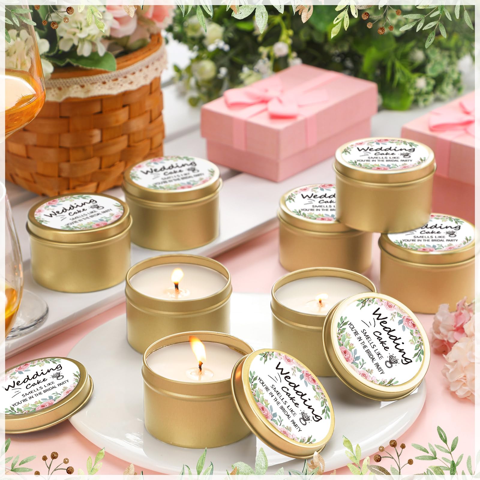 Conelist 8 Pcs Bridesmaid Proposal Gifts Smells Like You re in The Bridal Party Candles Bridesmaid Gifts Natural Soy Wax Candles