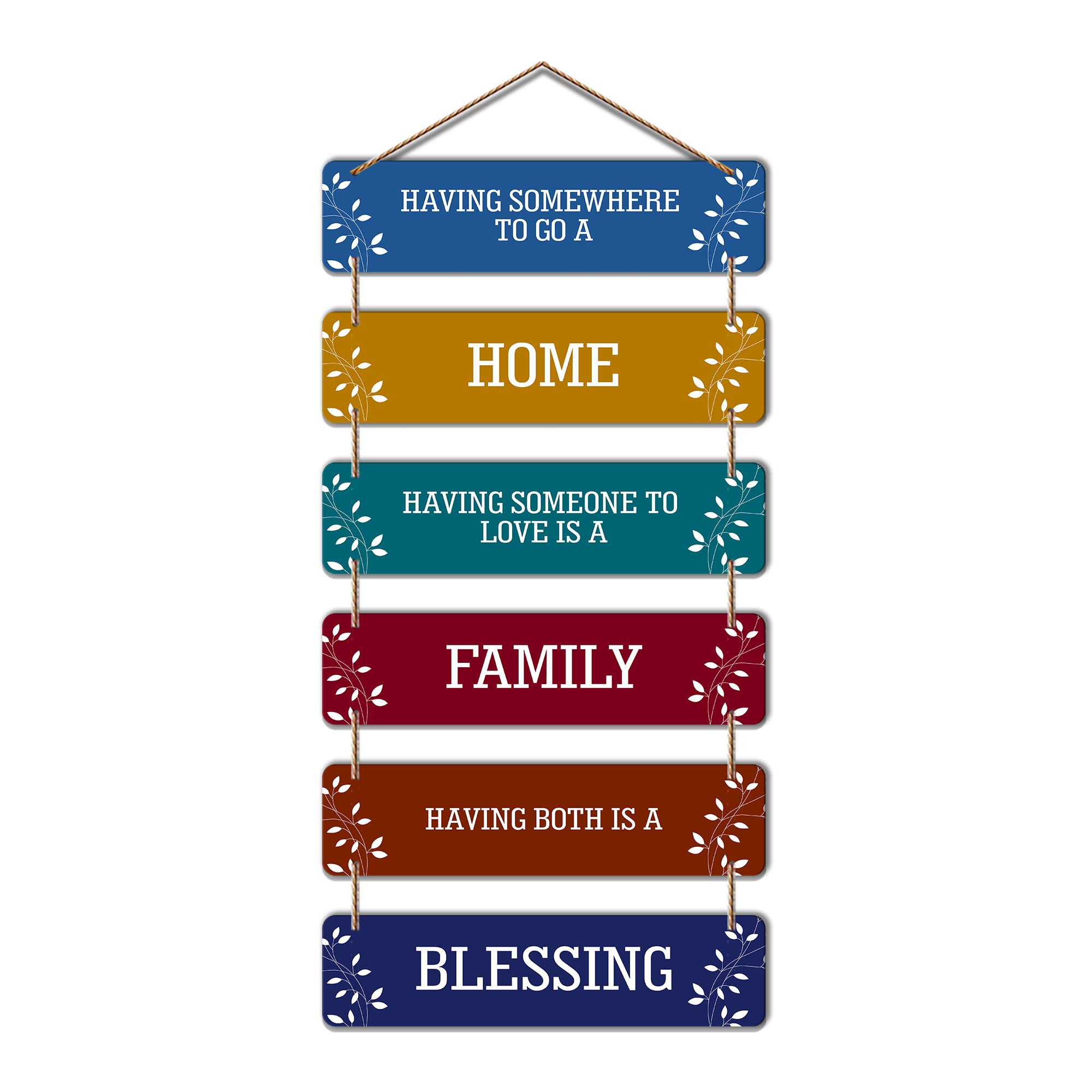 Artvibes Family Quote Decorative Wall Hanging Ornaments Wood Art Decoration Item For Living Room | Quotes Decor Item | Wall Acce