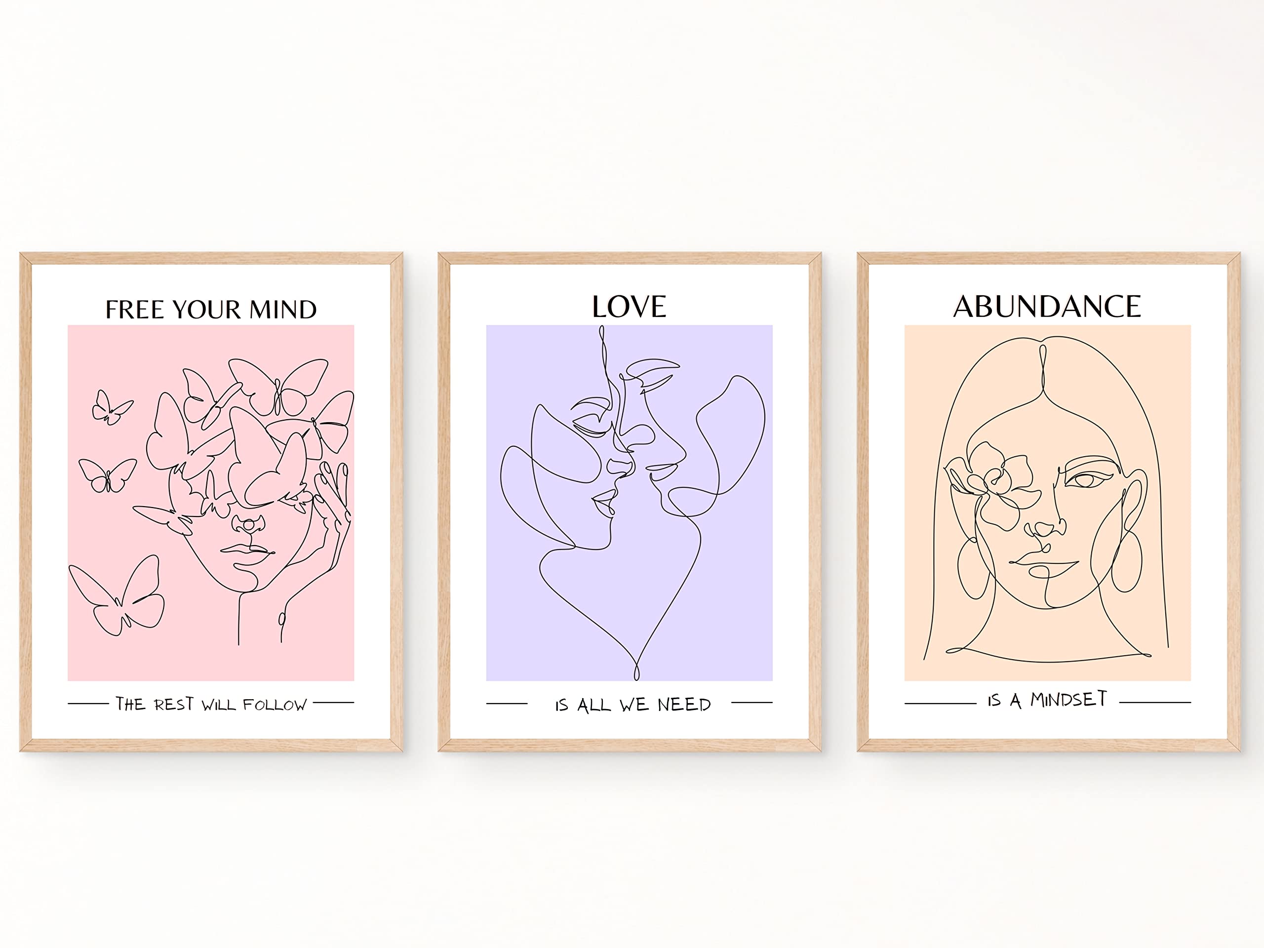 Juju'S Vibes Pastel Danish Room Decor - Aesthetic Wall Art For Women, Teen - Wall Collage Pictures Prints, Cute Posters Clean Gi