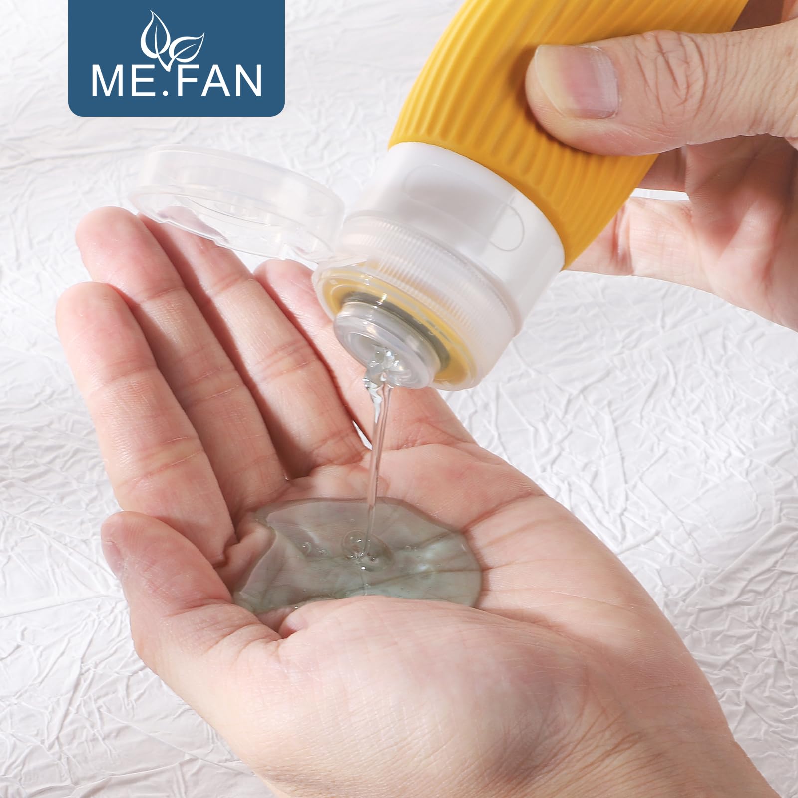 Me.Fan Travel Bottles For Toiletries, Tsa Approved 3Oz Silicone Travel Size Containers/Portable Split Bottle, Travel Accessories