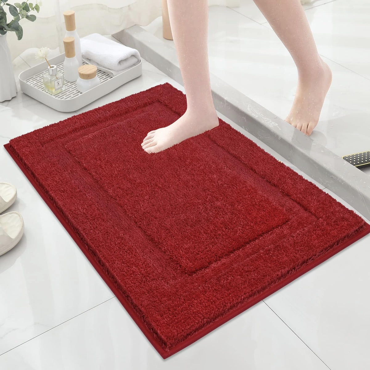 Shacos Super Soft Bathroom Rugs 20X32 Inch Microfiber Bath Rugs Non Slip Washable Bath Mats Absorbent Bathroom Mats For Bathroom