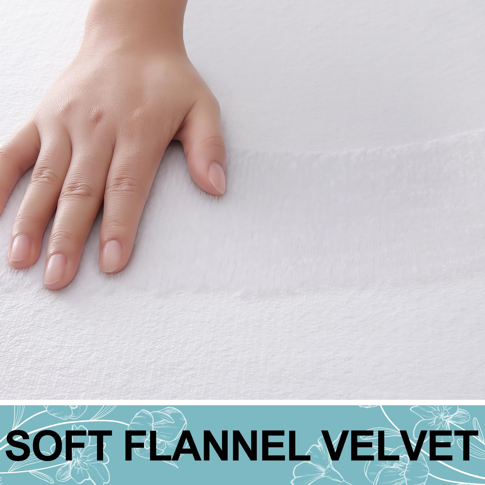 Smiry Memory Foam U-Shaped Toilet Bathroom Rugs 24'' X 20'',Extra Soft Absorbent Non-Slip Contoured Rugs, Machine Washable Conto