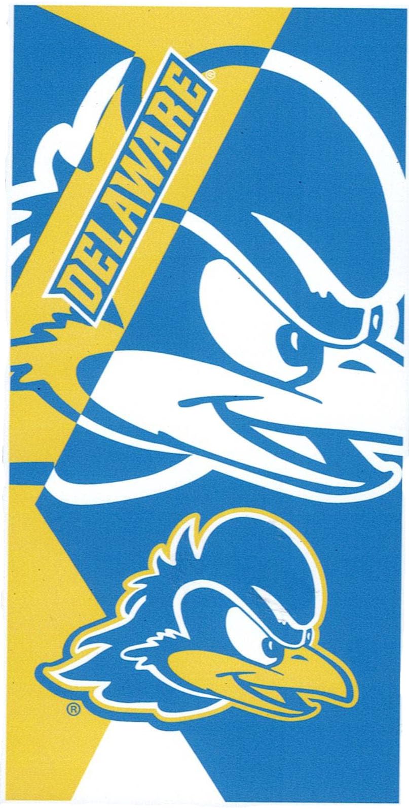 NORTHWEST University of Delaware UD Blue Hens 30 x 60 Inch Beach Towel, Puzzle Design