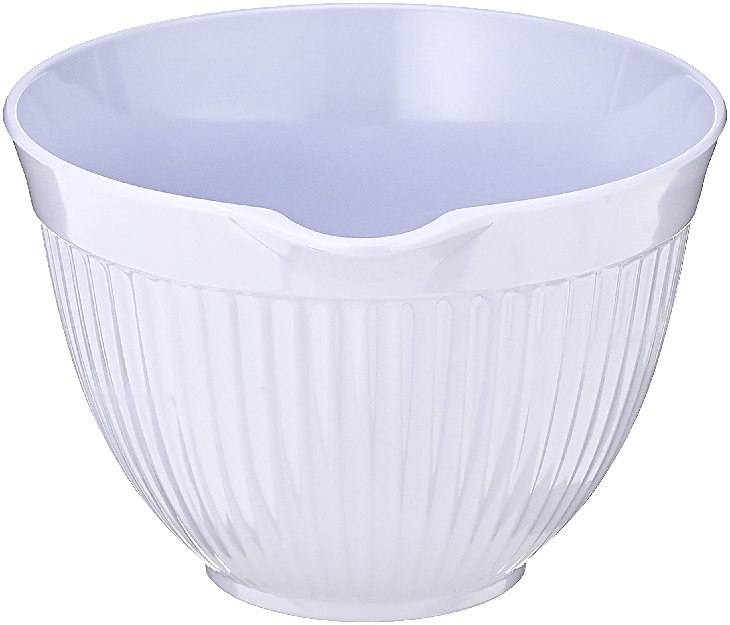 Norpro Grip-EZ Mixing Bowl, 3-Quart Melamine, White, Model 1016