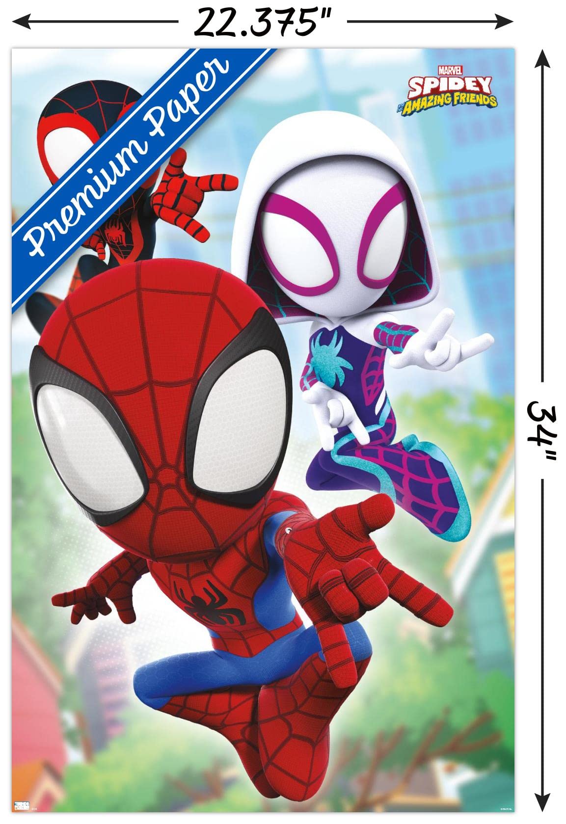 Trends International Marvel Spidey And His Amazing Friends - Webs Wall Poster, 22.37'' X 34.00'', Premium Unframed Version