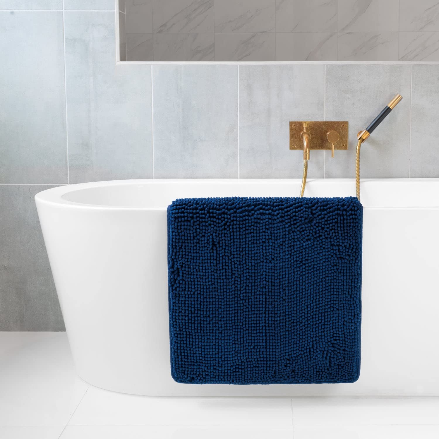 Tafts Bathroom Rugs, Extra-Thick Memory Foam Bath Mat, Ultra-Soft Chenille Microfiber, Highly Absorbent, Machine Washable, Shagg