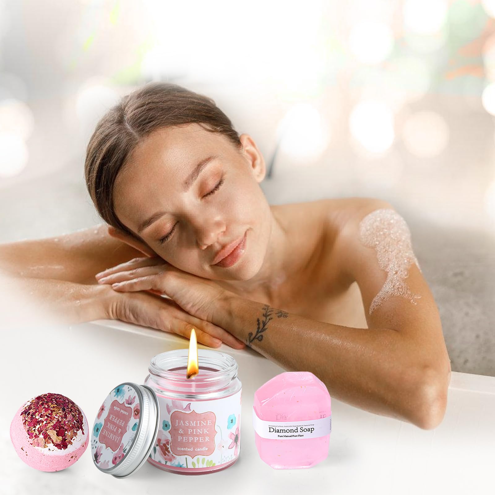 Gift Basket for Mom,Care Package for Women,Relaxing Spa Gift Box Basket,Birthday Baskets,Wedding Baskets,Unique Holiday Gifts Ba
