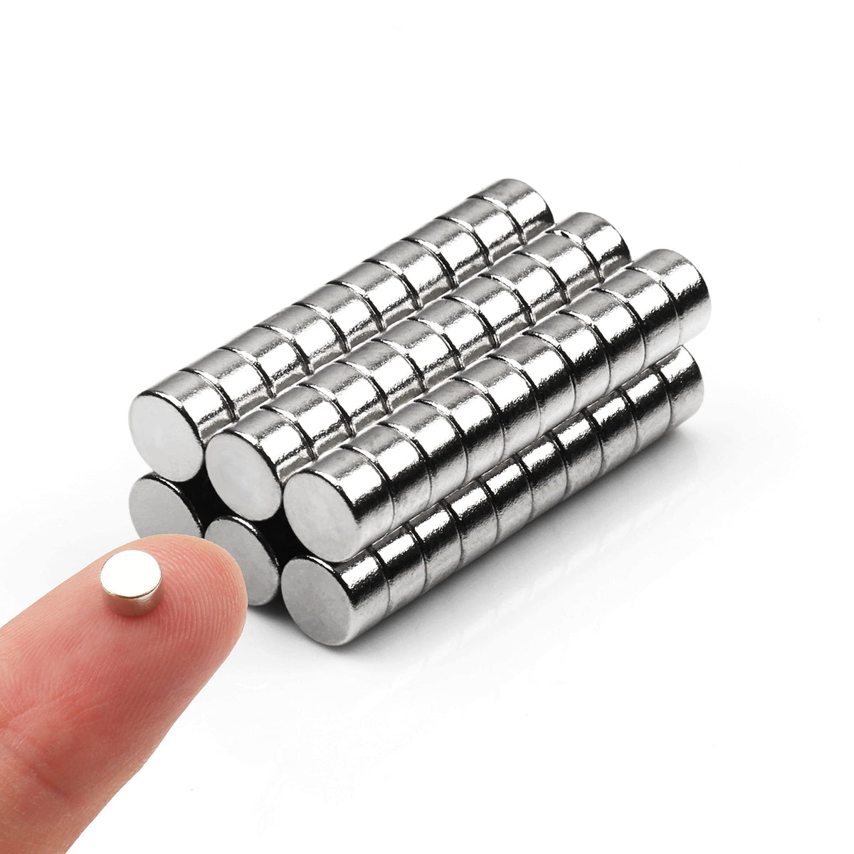 60Pcs Small Magnets,Round For Refrigerator , Cylinder, Fridge , Office , Whiteboard , Durable Little Miniature Tiny Mini For Cra