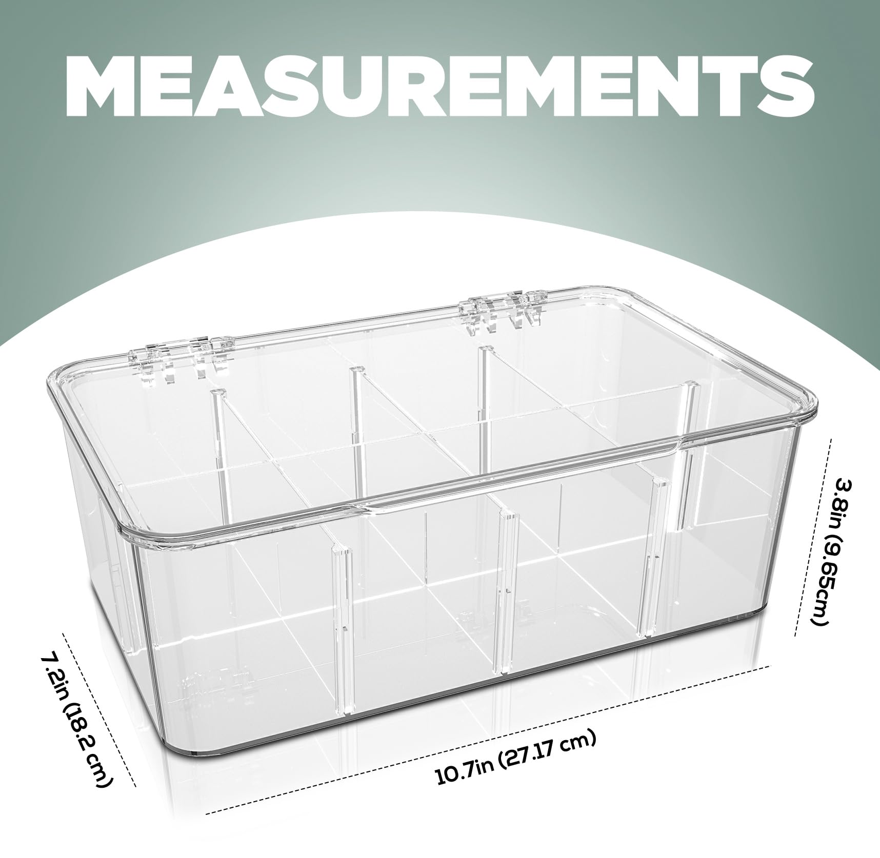 Utopia Home 3 Pack Tea Bag Organizer - Stackable Tea Bag Storage Organizer With Lid - Tea Bag Holder For Kitchen Organizers And