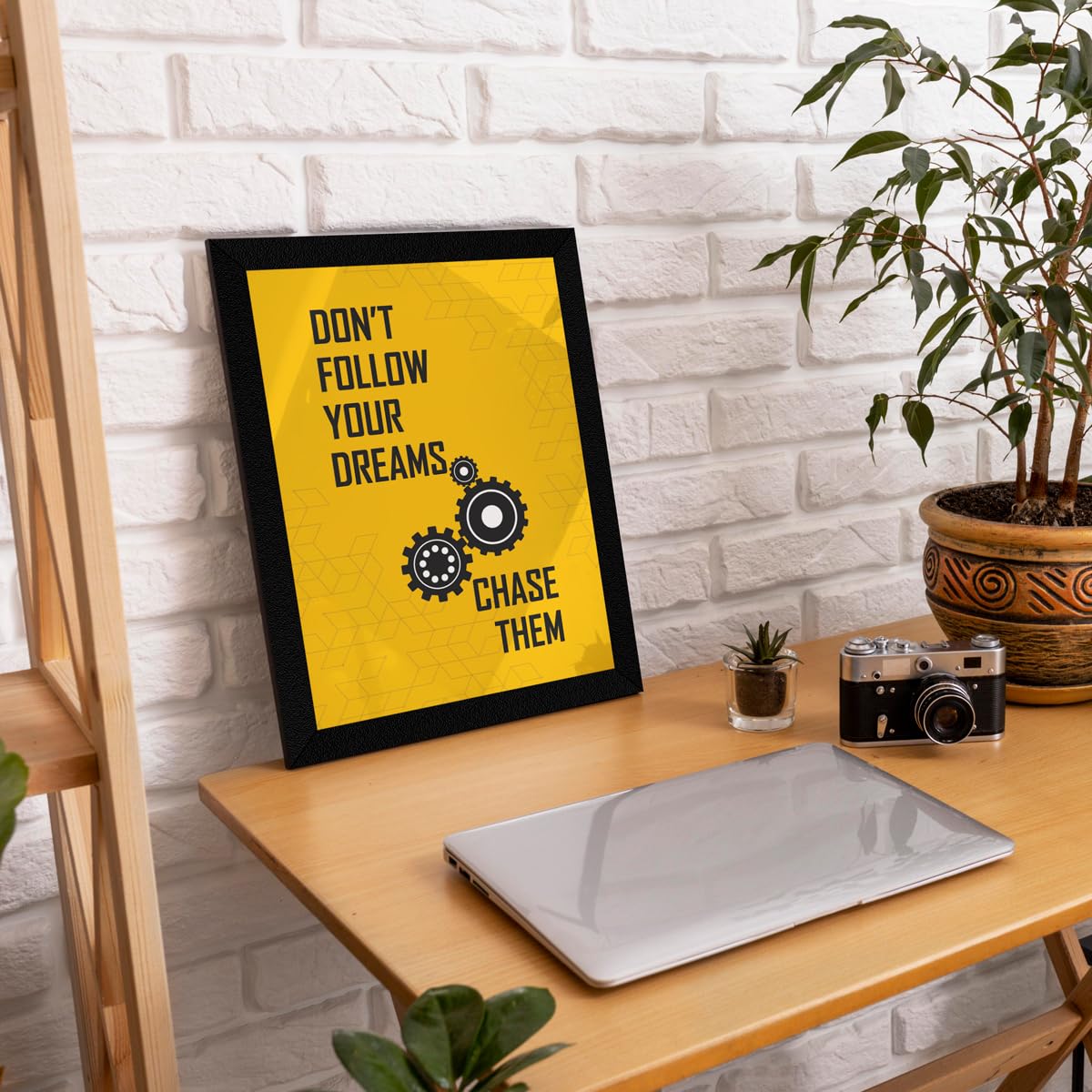 Artx Paper Gym Big Health Quotes Wall Frame Art Painting, Multicolor, Inspirational, 10X13 Inches Each, 20 X 26 Inches Combined,