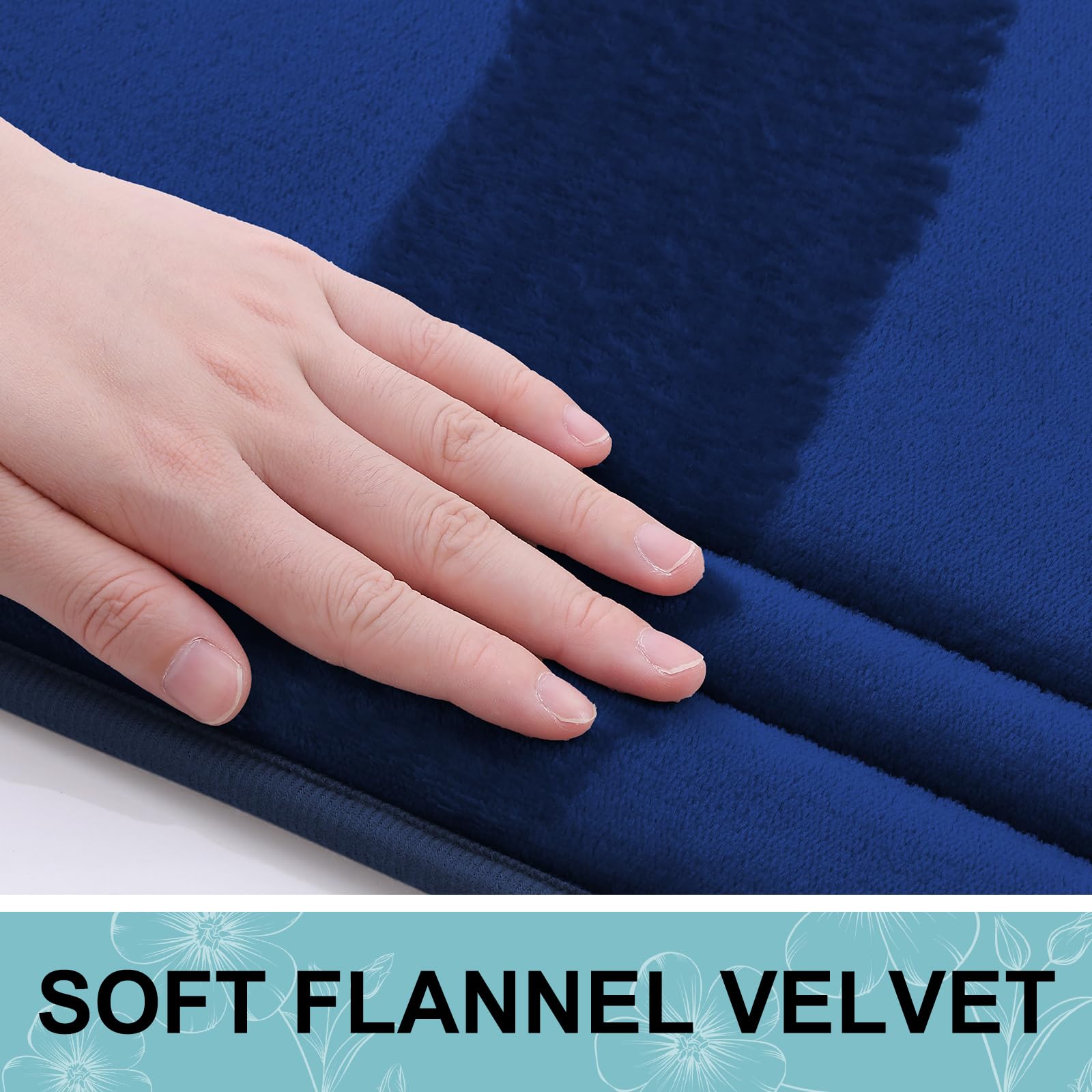 Grandaily Memory Foam Bath Mat Rug 59X24, Ultra Soft, Non-Slip And Absorbent Bathroom Rugs, Machine Wash Dry, Comfortable Bath R