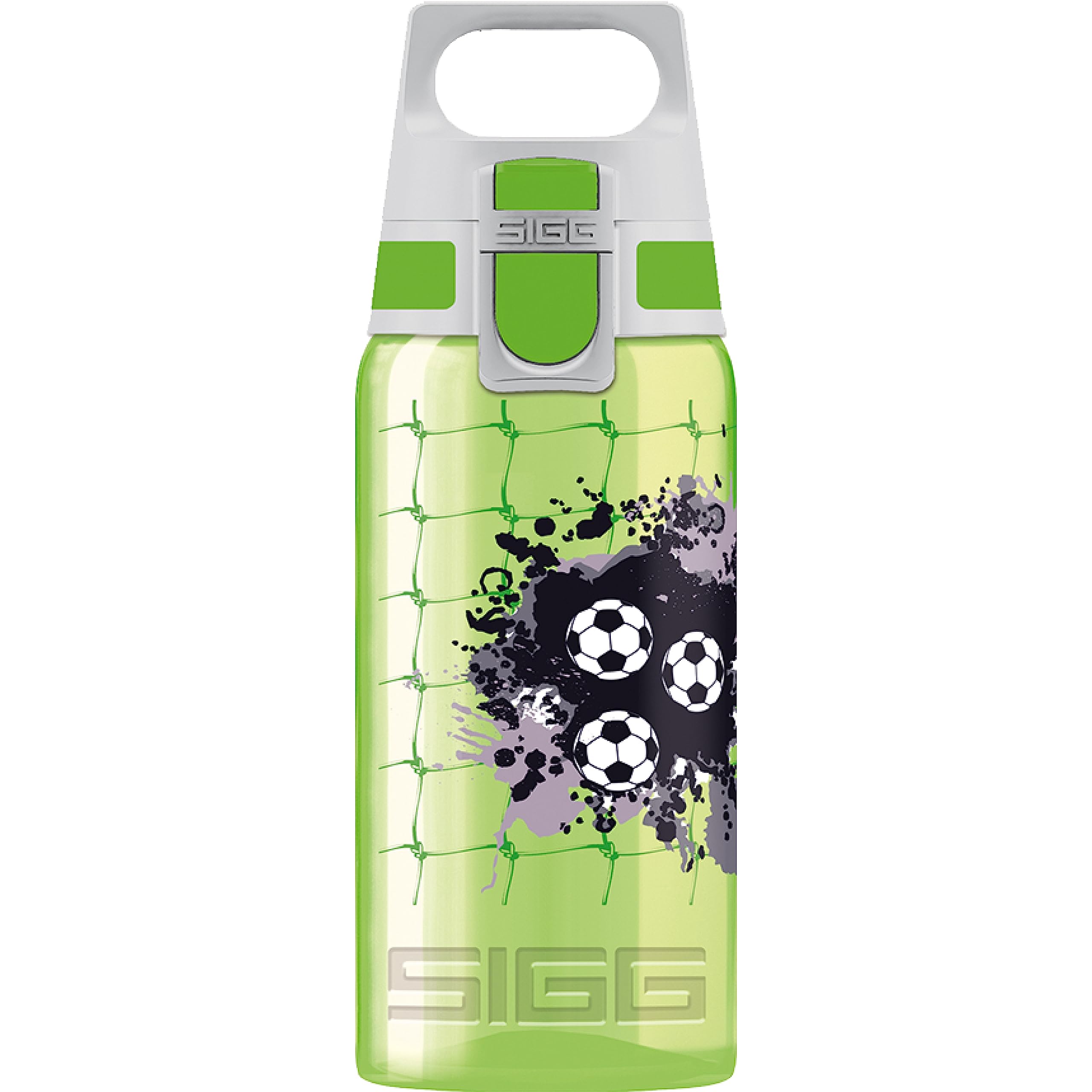 Sigg - Kids Water Bottle - Viva One Football - Leak-Proof Lid - Dishwasher - Bpa Free - Sport And Bike - One Hand Children'S Dri