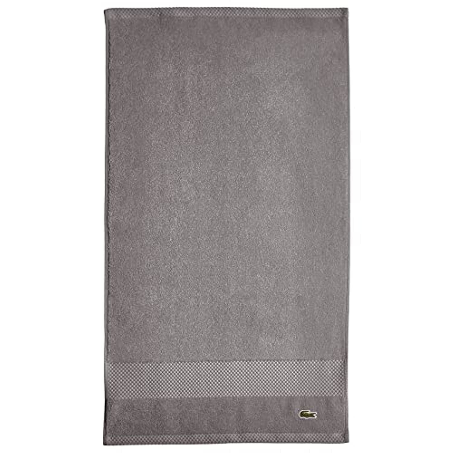 Lacoste Heritage Supima Cotton Hand Towel, Meteorite, 16'' X 30''