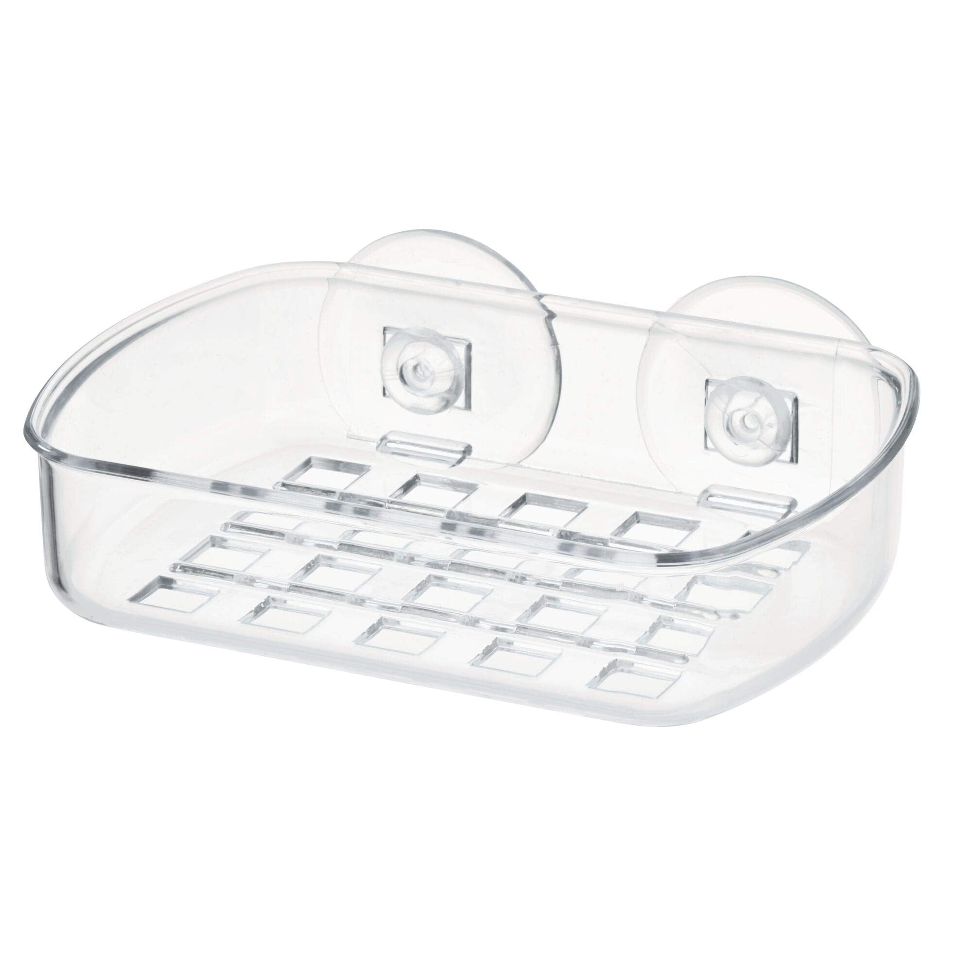 iDesign BPA-Free Plastic Suction Bar Soap Dish - 525 x 4 x 2  clear 19600