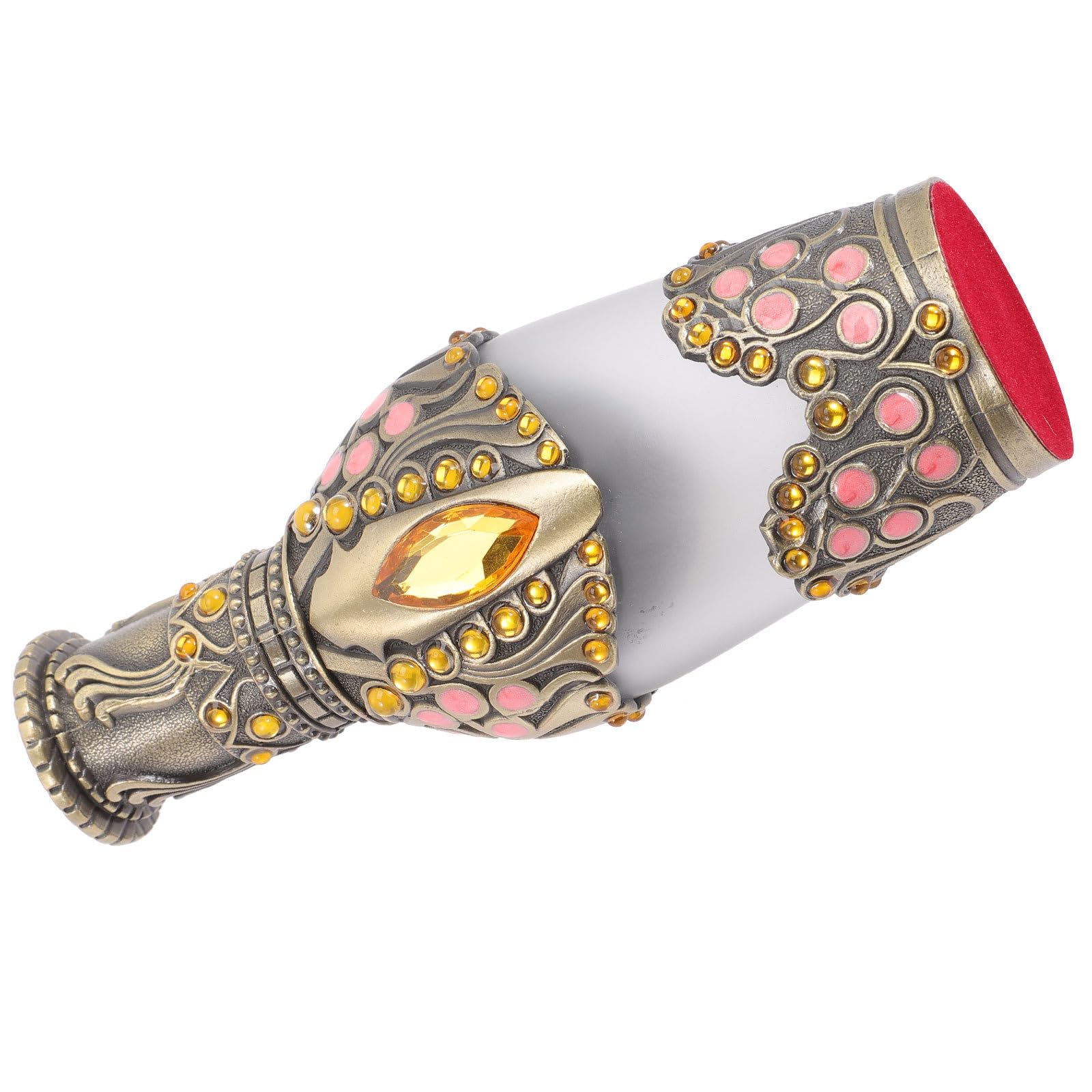 OSOLADY Vintage Middle Eastern Perfume Bottle Hexagonal Travel Container for Essential Oils and Fragrance Liquids Elegant Refill