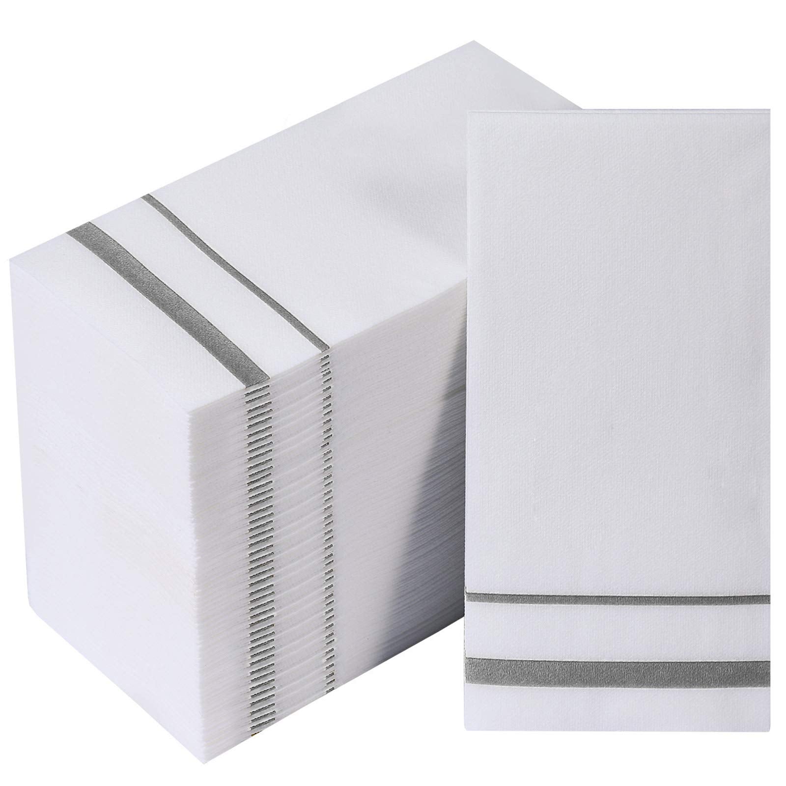 [200 Pack] Disposable Guest Towels Paper Hand Towels, Decorative Bathroom Hand Napkins For Kitchen, Parties, Weddings, Dinners O