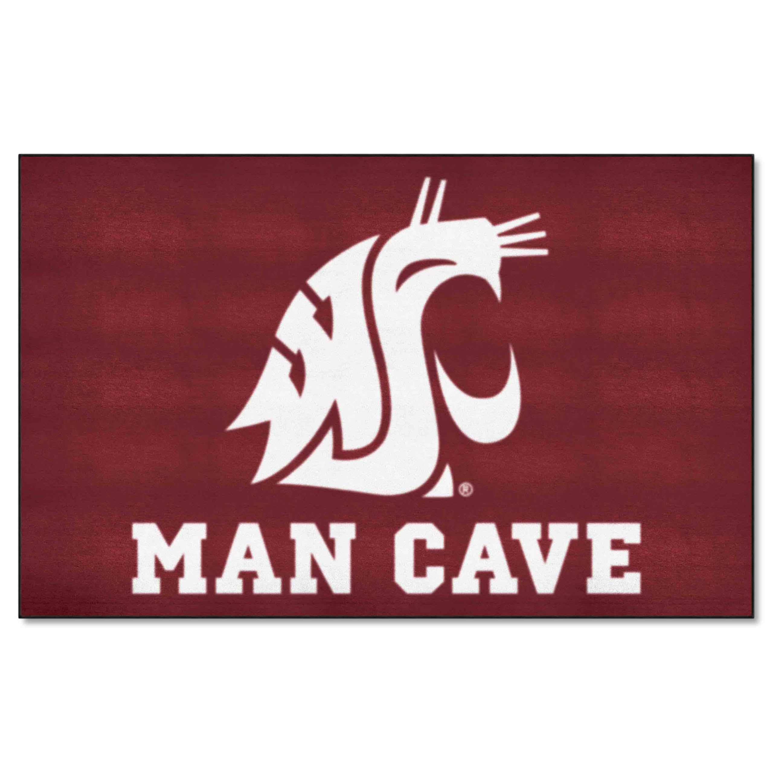 FANMATS 14719 Washington State Cougars Man Cave UltiMat Rug - 5ft. x 8ft. | Sports Fan Area Rug, Home Decor Rug and Tailgating M