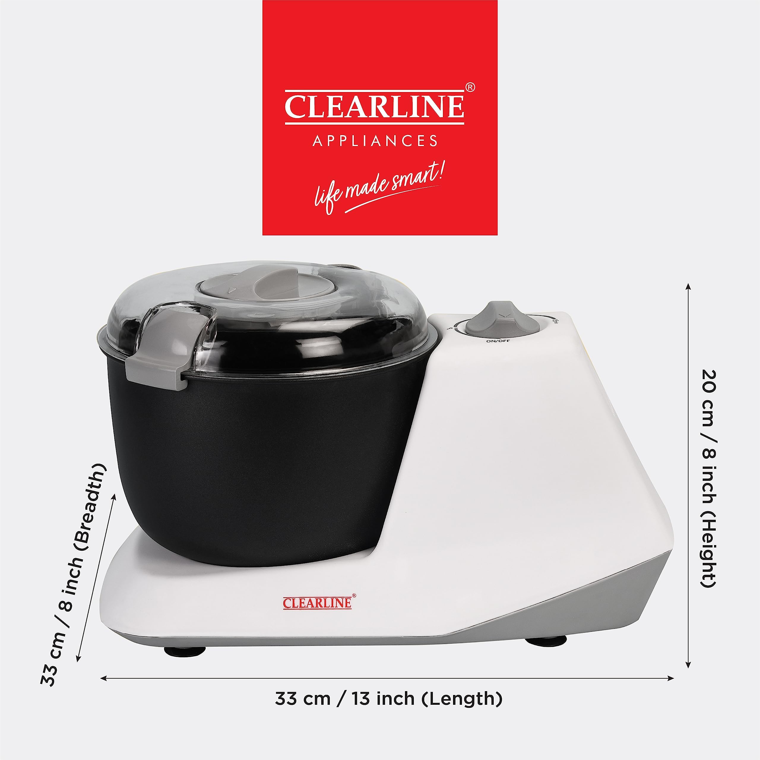Clearline Automatic Electric Atta Kneader Dough Maker With Non Stick Bowl, Smart Atta Kneader Mixer And Dough Kneader Machine, D