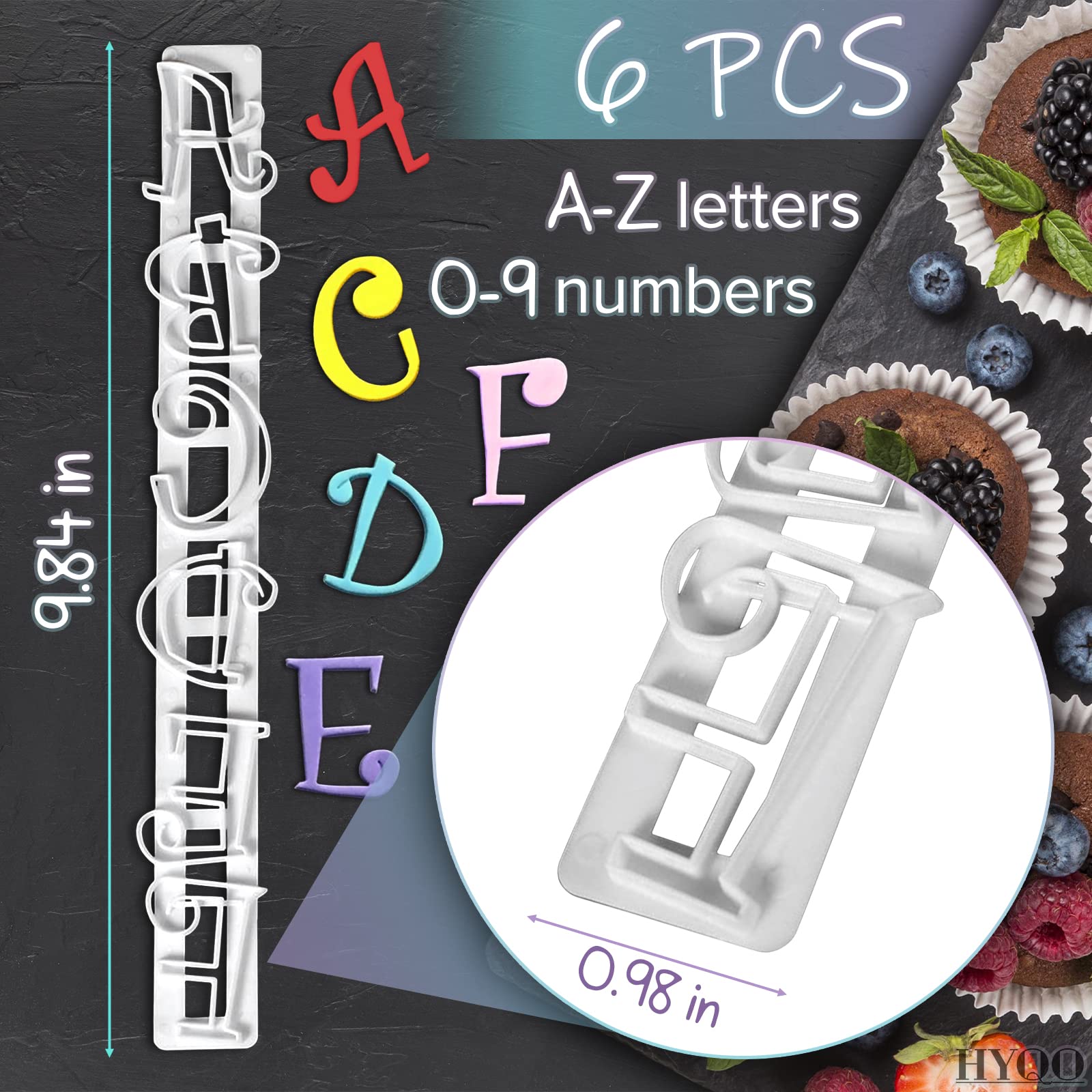 Alphabet Stamps Cake Decorating Set - Number Cookie Cutters Alphabet Fondant Cake Decorating White Letter Stamps For Kids - Deco