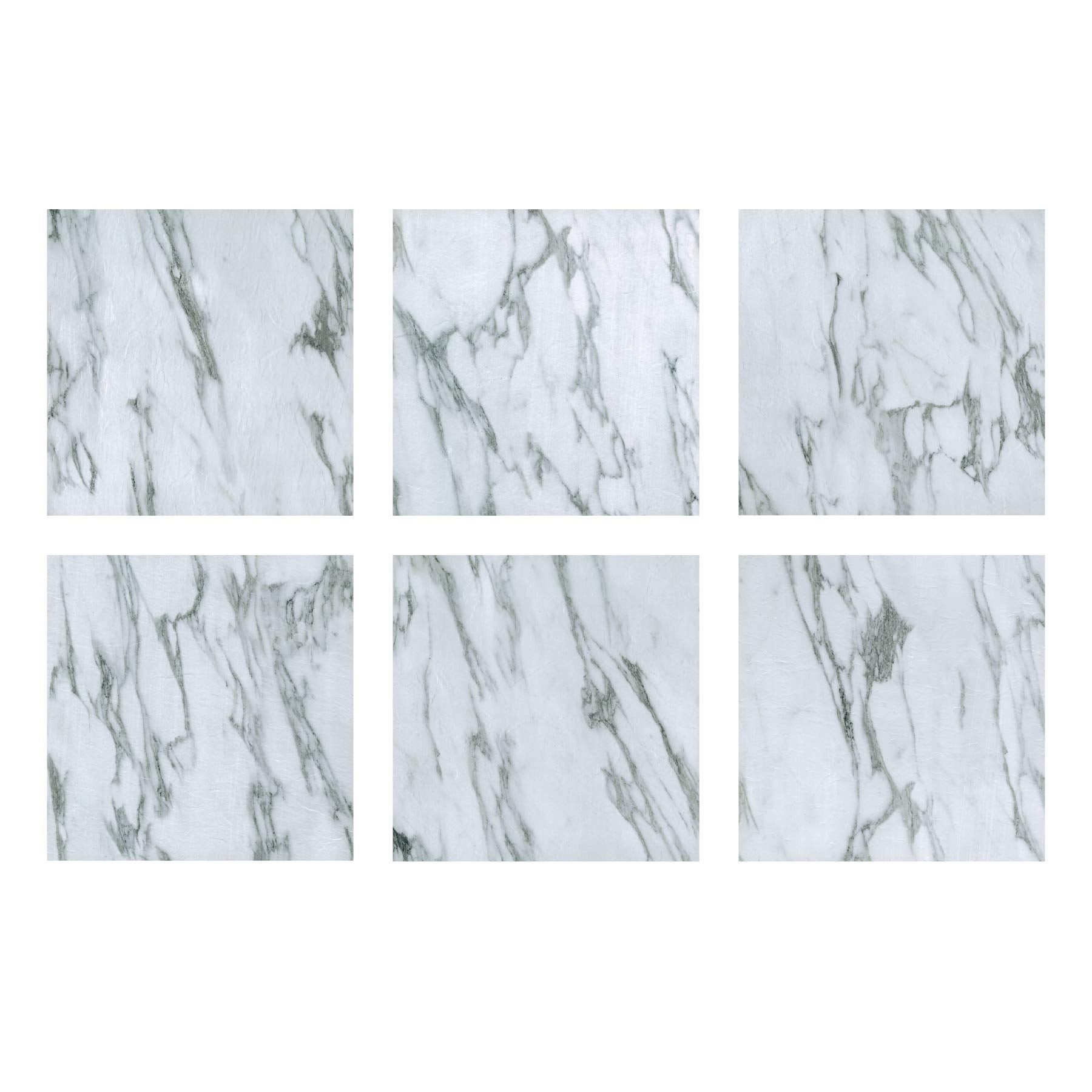 FloorPops FP3329 Opaline Peel Stick Floor Tiles  White & Off-White