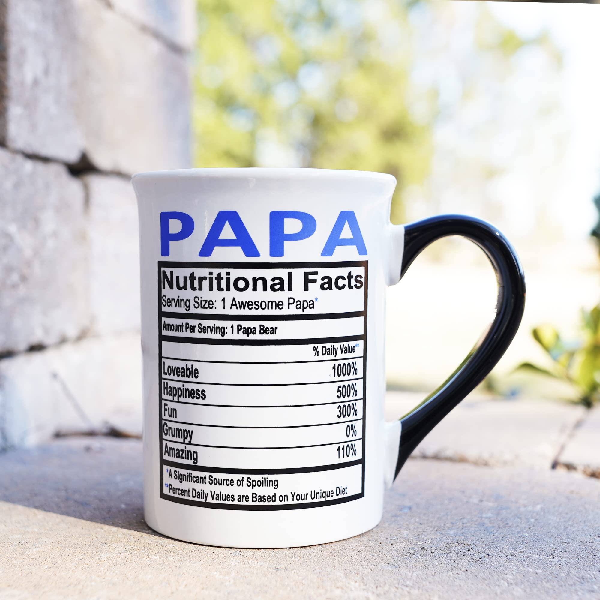 Papa Mug - 16Oz Papa Ceramic Coffee Mug For Coffee Table Decor, Unique Gifts For Men, Mens Gifts, Grandpa Gifts, Mens Gifts For