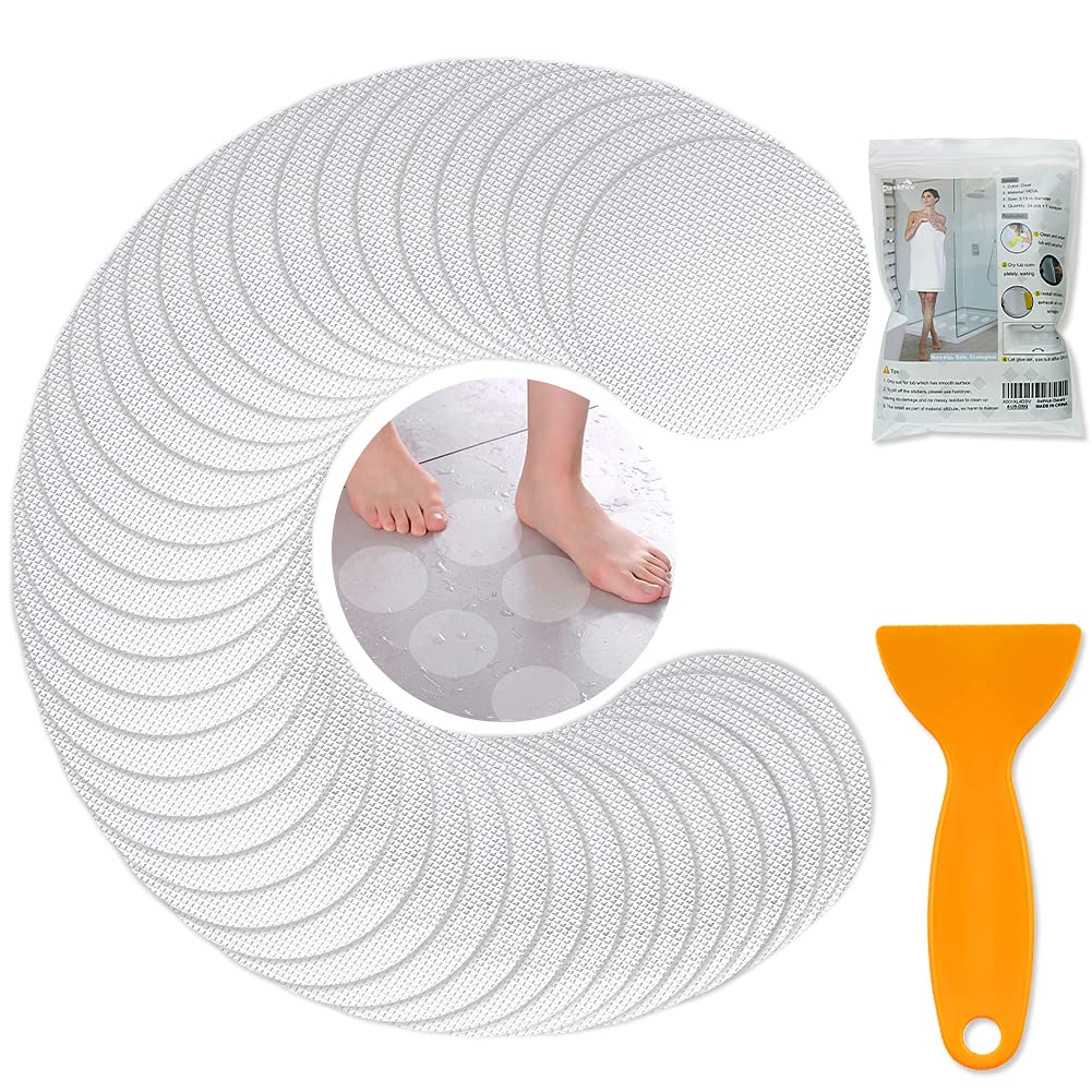 Daskfire Bath Tub Stickers, Non Slip Bathtub Treads, Anti Slip Shower Sticker, Safety Discs Decals Tape For Slippery Tubs Shower