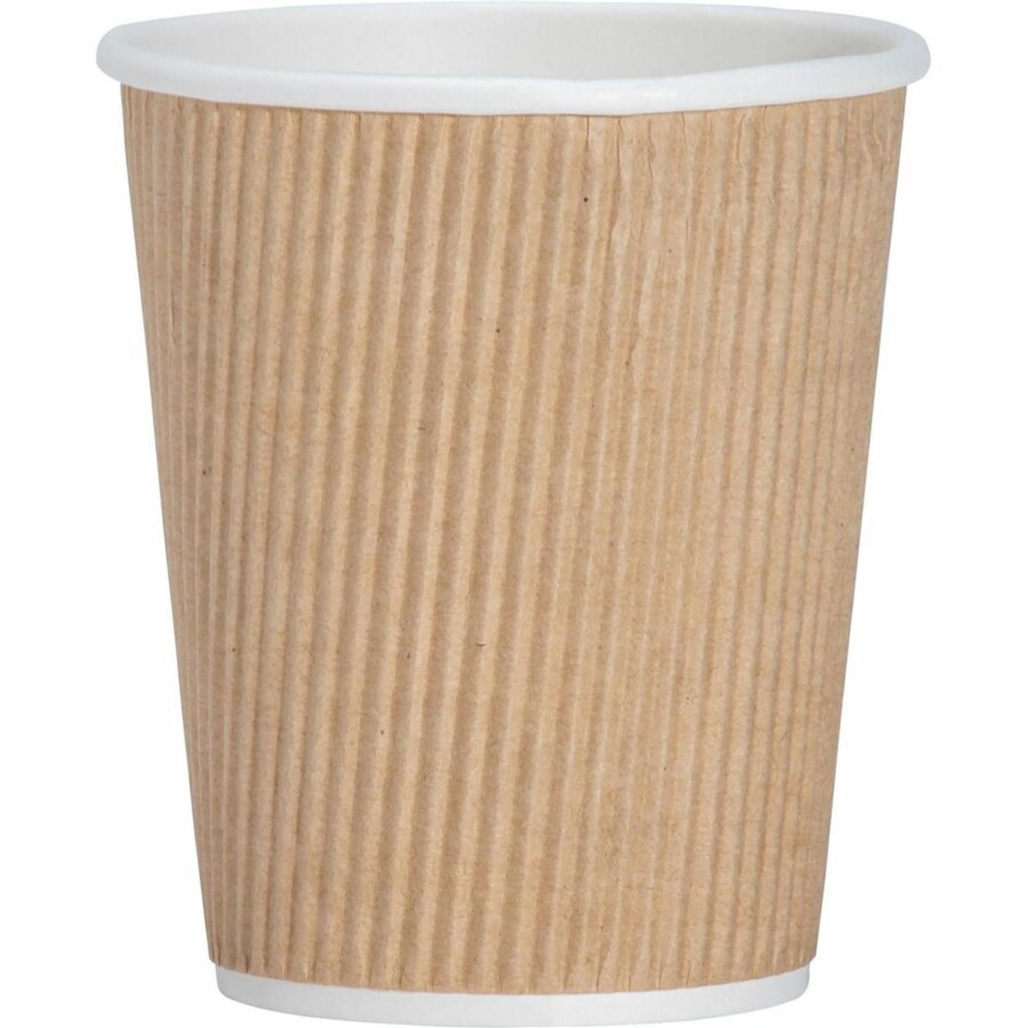 Genuine Joe Ripple Hot Cups, 25 Count (Pack Of 1), Brown