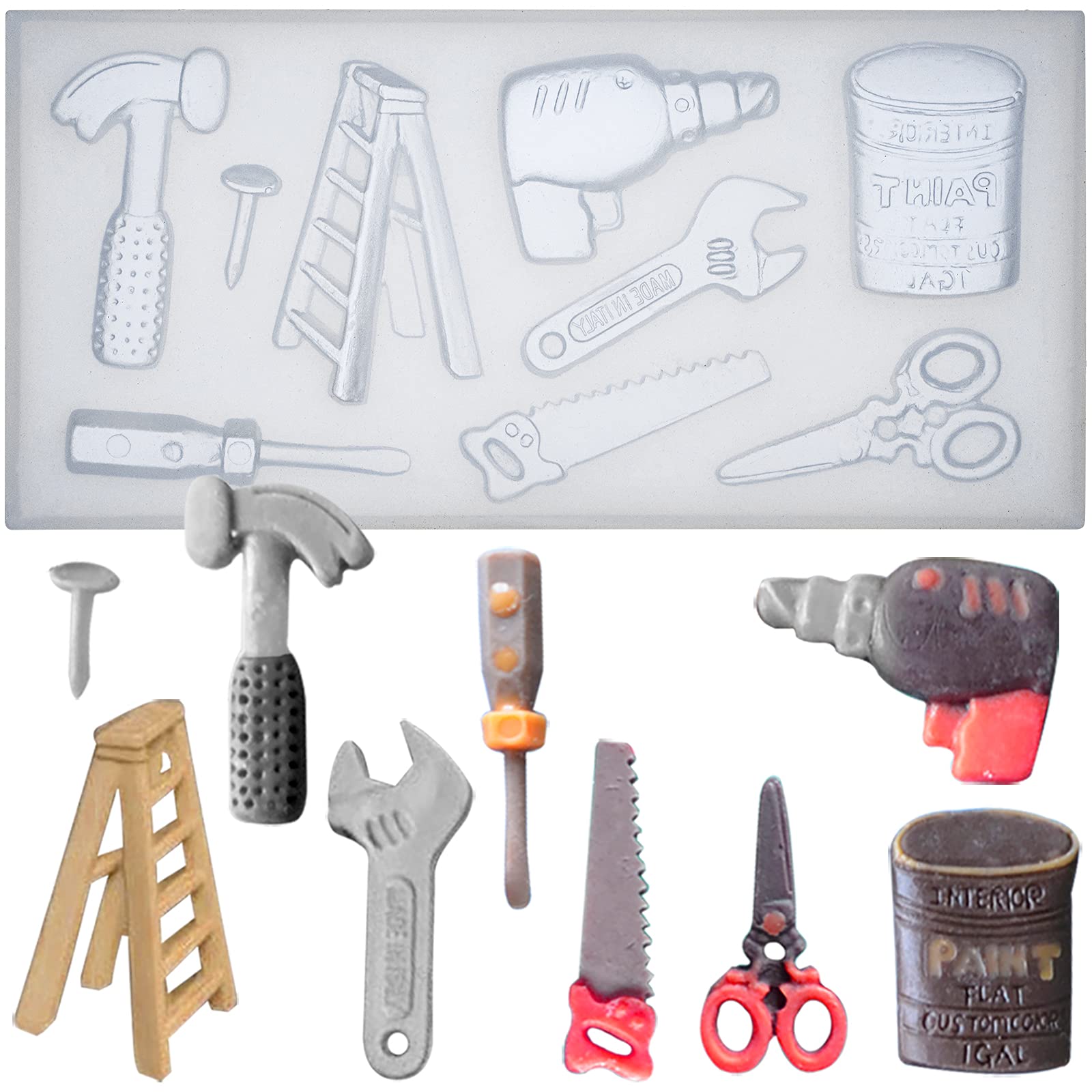 Funshowcase Mini Hand Tools Silicone Cupcake Fondant Cookie Decorating Mold