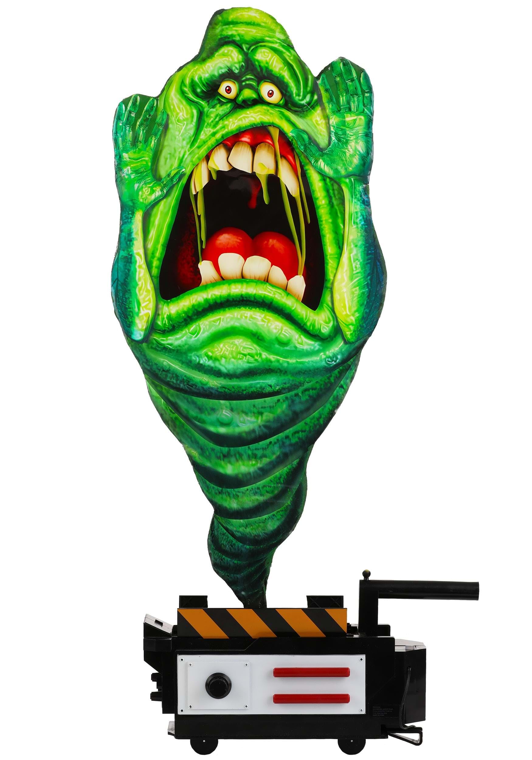 Fun Costumes Ghostbusters Ghost Trap Slimer Animated Decoration - 32 Animated Ghost Trap with Foam Slimer & Ominous Lights & Sou