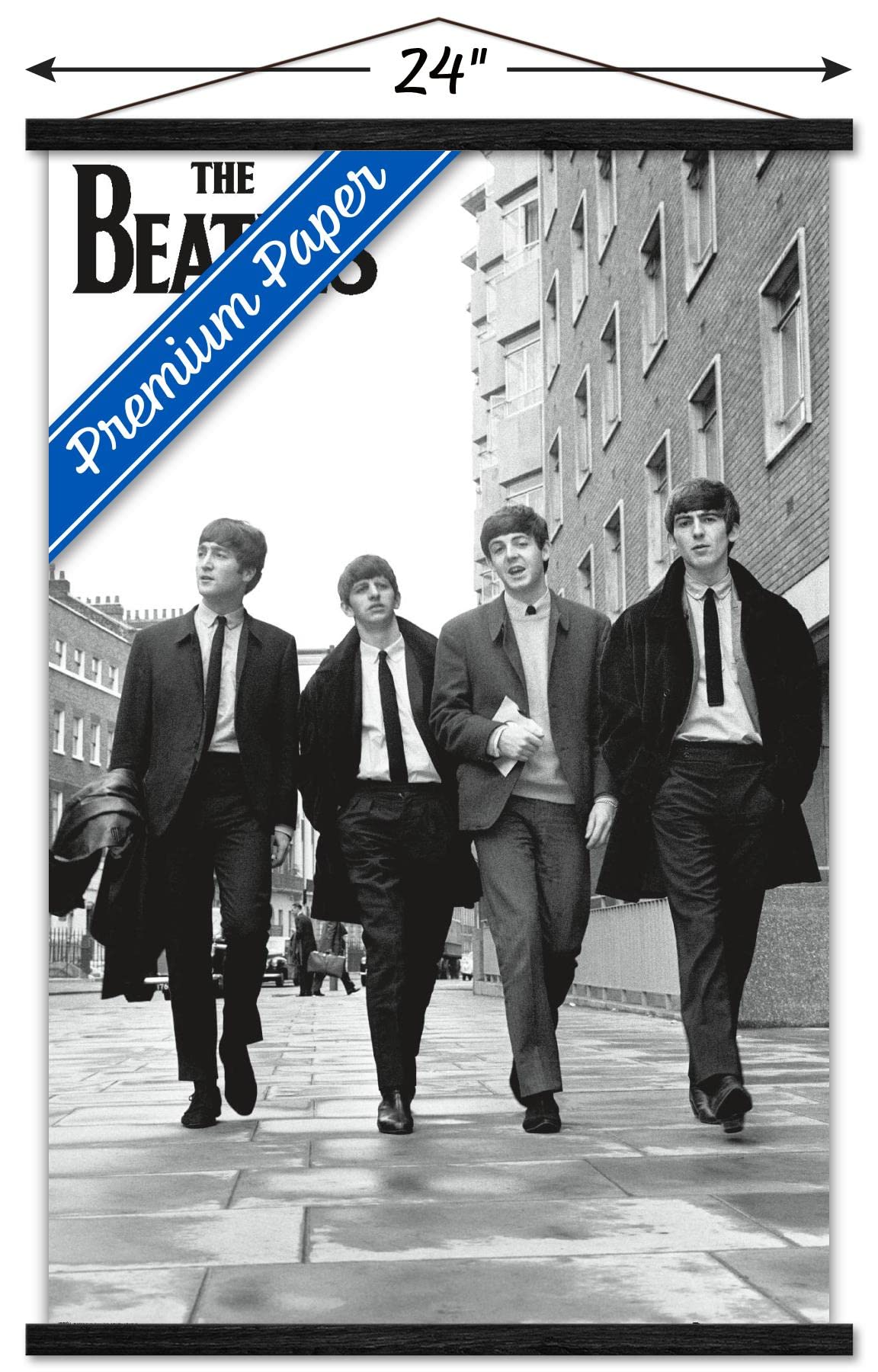 Trends International The Beatles - In London Wall Poster, 22.375'' X 34'', Premium Print And Black Hanger Bundle