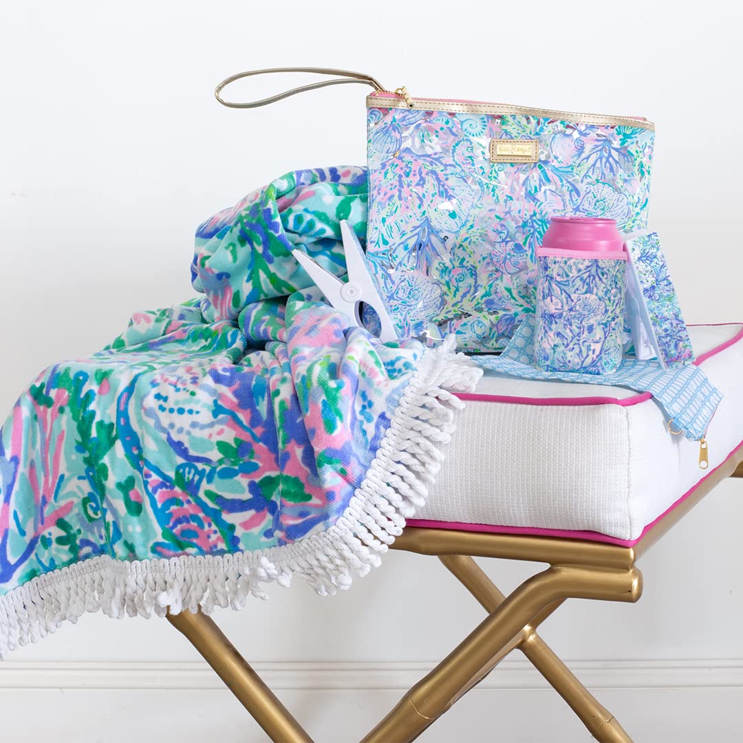 Lilly Pulitzer Oversized Pool/Beach Towel, 40 X 70, Large Terry Cloth Towel For Adults, Soleil It On Me