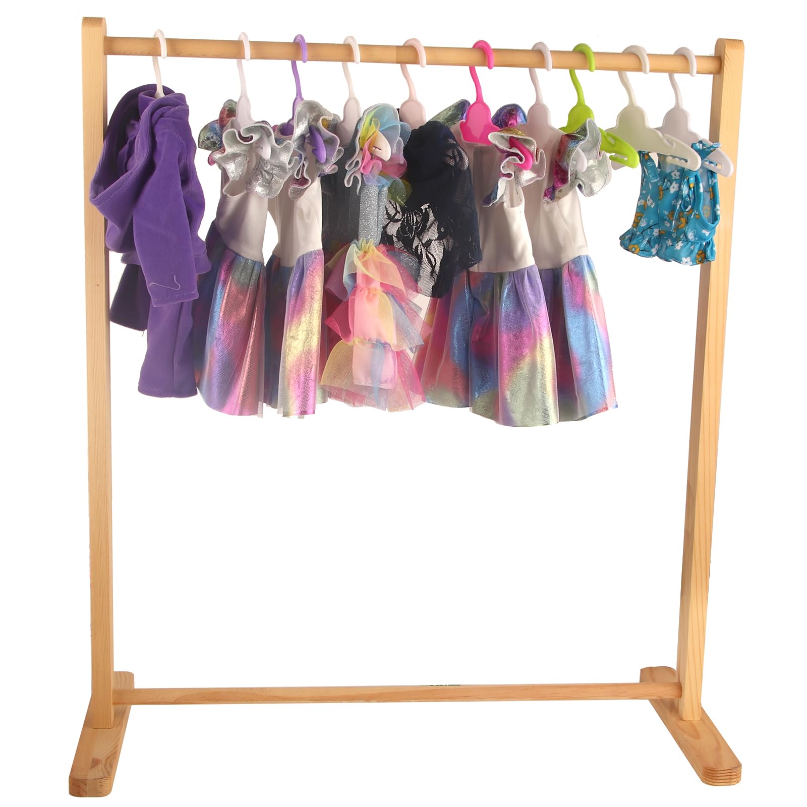 Msyo 20 Pcs Doll Clothes Hangers For 18 Inch Dolls, Rose Doll Hangers, Sturdy Doll Hangers Accessories, Work Great With Rod Less