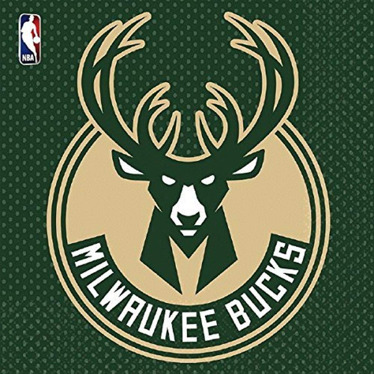 'Milwaukee Bucks'' Party-Ready Luncheon Napkins, 6.5'' (Pack Of 16) - Perfect For Game Day Celebrations & Fan Gatherings
