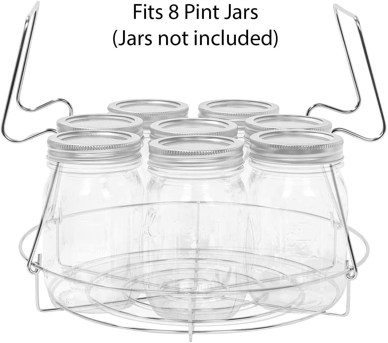 Concord 7 Pieces Premium Stainless Steel Canning Set Starter Kit W/Rack. No Rust, Extra Stability. Bulk Packs (Canning Set)