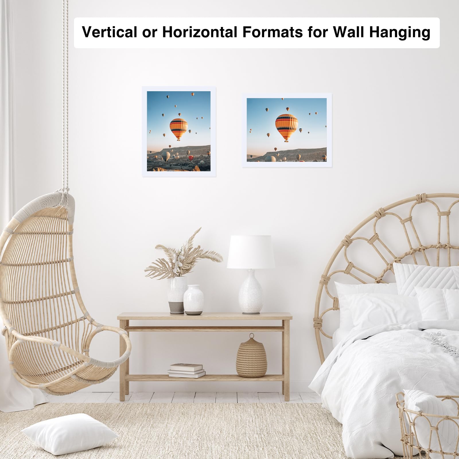 JCJMY 8.5x12 Picture Frame White for Wall Hanging or Tabletop, Wall Mounting Horizontally or Vertically, 8.5 x 12 Wall Gallery P