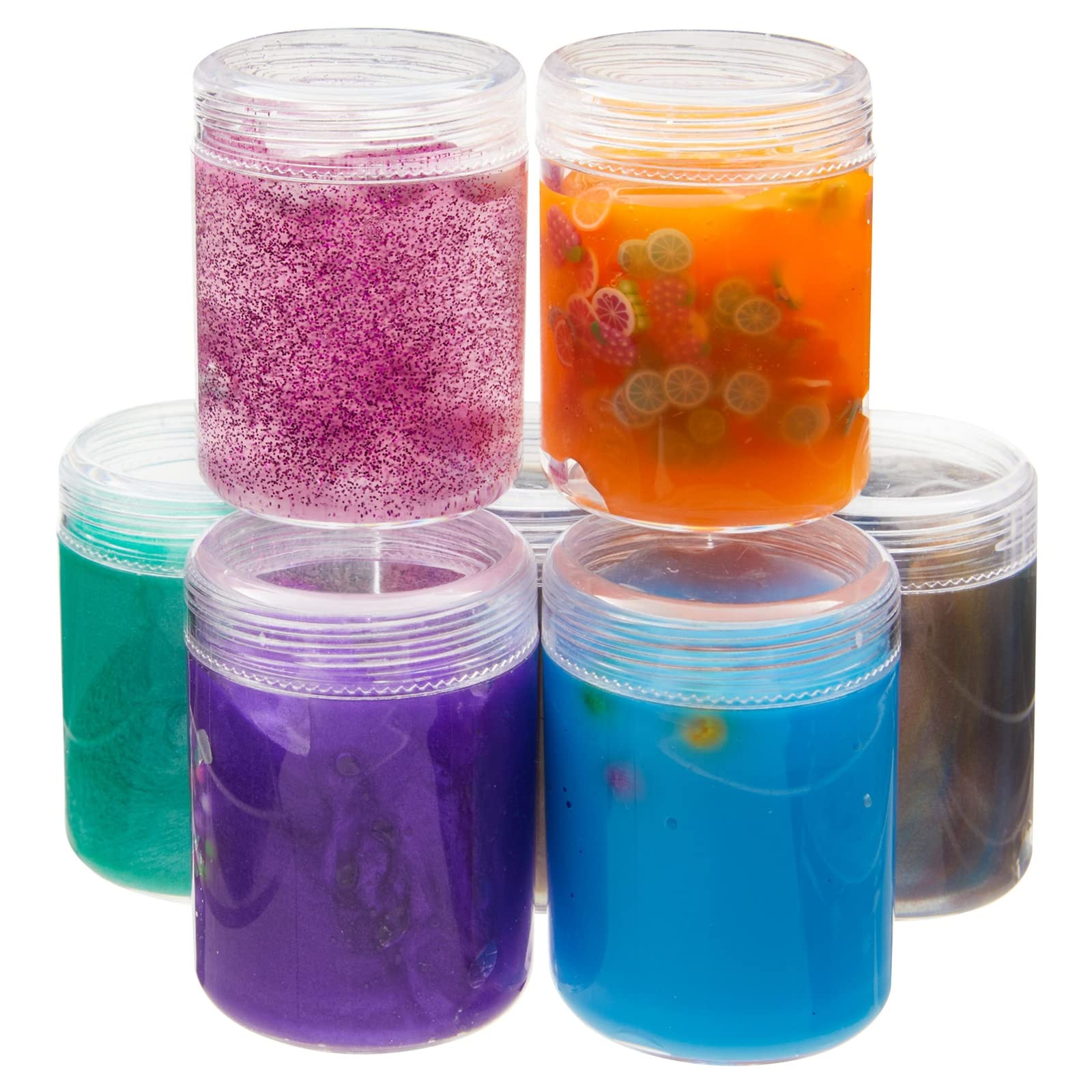 35-Pack 1.2 Oz Clear Plastic Jars With Lids For Beads, Beauty Products - Small Empty Containers For Slime Supplies And Ingredien