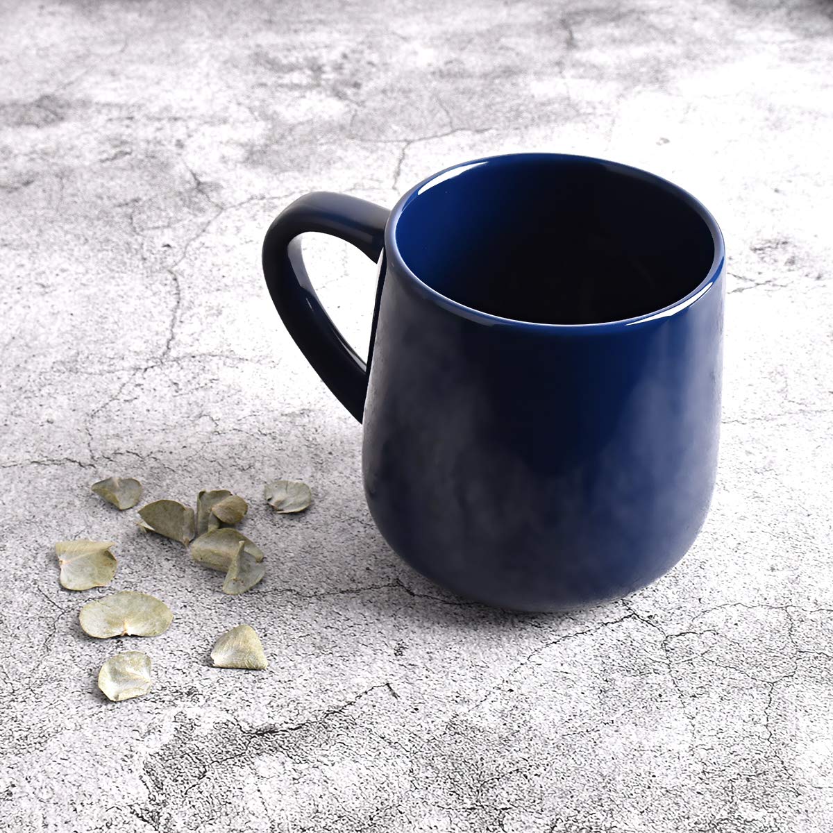 Bosmarlin Large Glossy Ceramic Coffee Mug, Tea Cup For Office And Home, 18 Oz, Suitable For Dishwasher And Microwave, 1 Pack (Ro