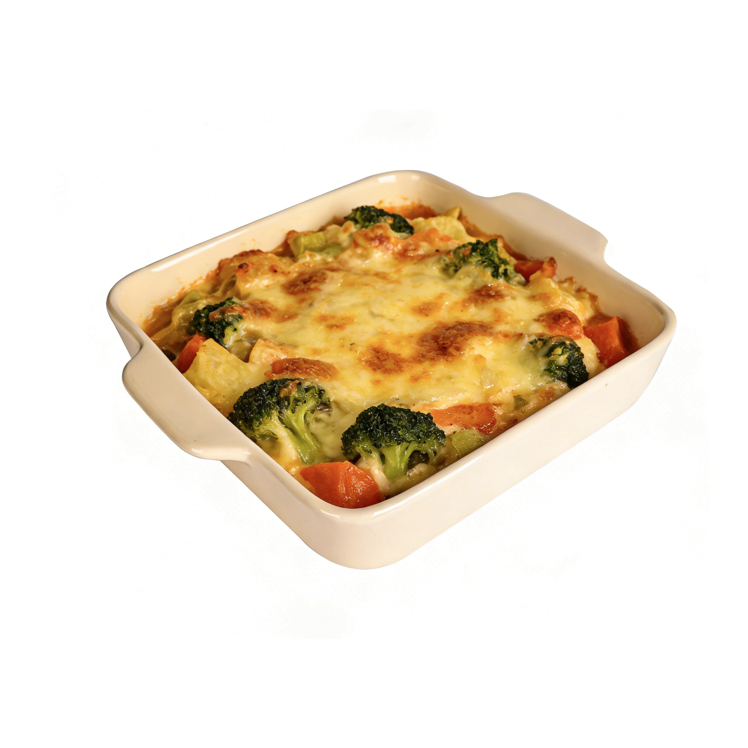 Vitrignis 8x8 Square Baking Dish  1.9qt Ceramic Baking Pan With Handles  Casserole Dish For Oven,Porcelain Bakeware For Browni