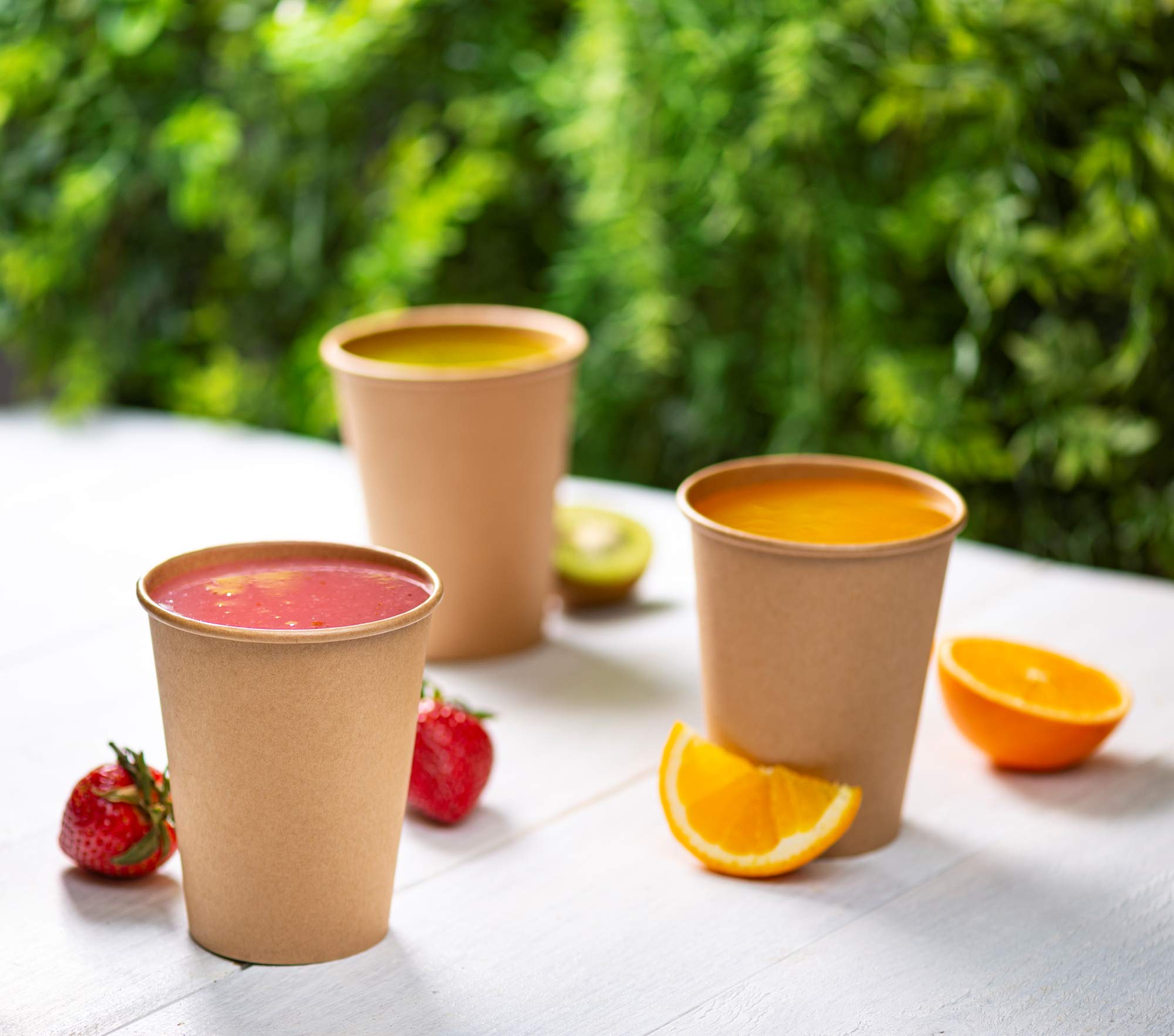 Gusto [10 Oz. - 300 Count Kraft Disposable Paper Cups, Hot Coffee Cups Brown Unbleached - Eco-Friendly Cups (Formerly Comfy Pack