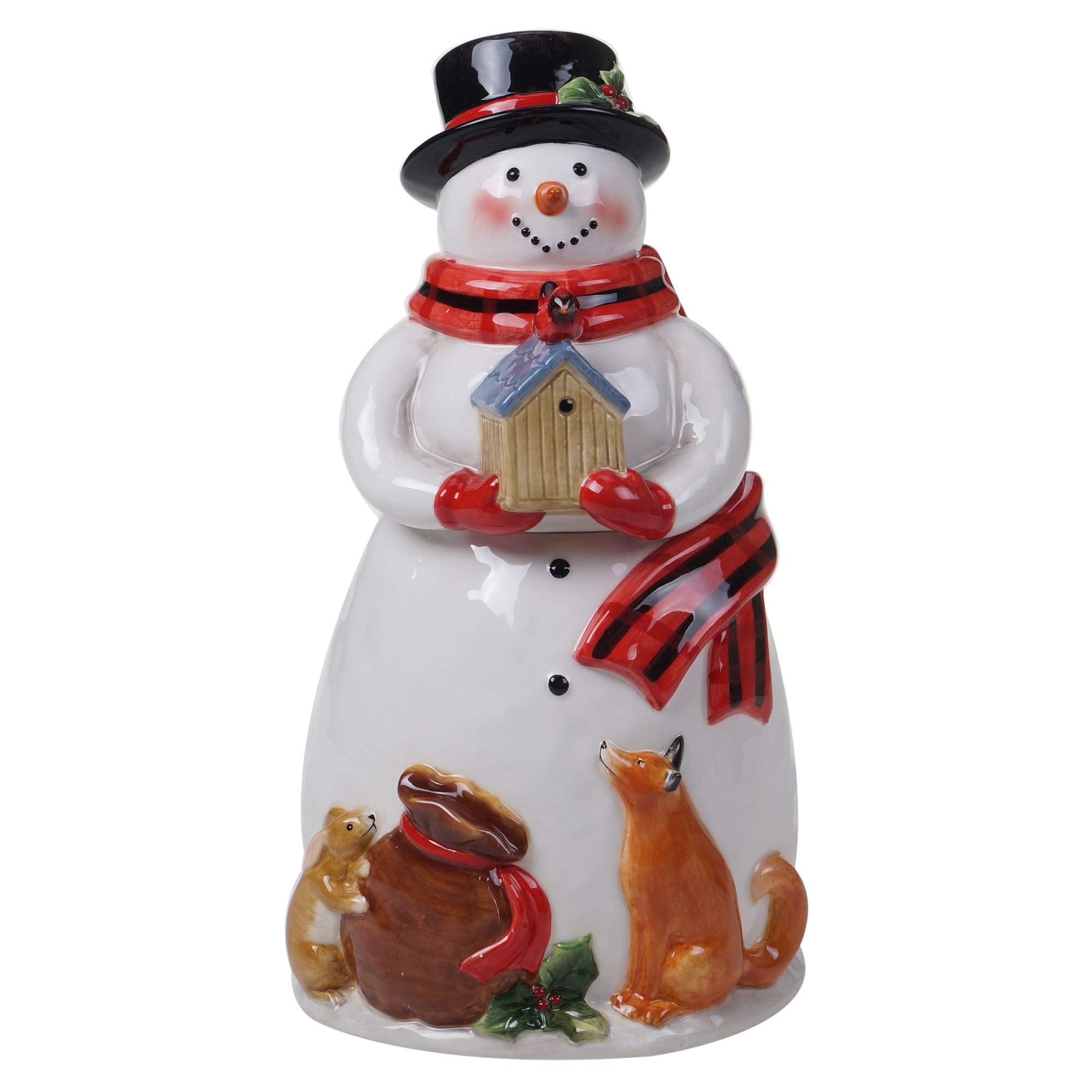 Certified International Magic Of Christmas Snowman Cookie Jar Santa, Multicolored