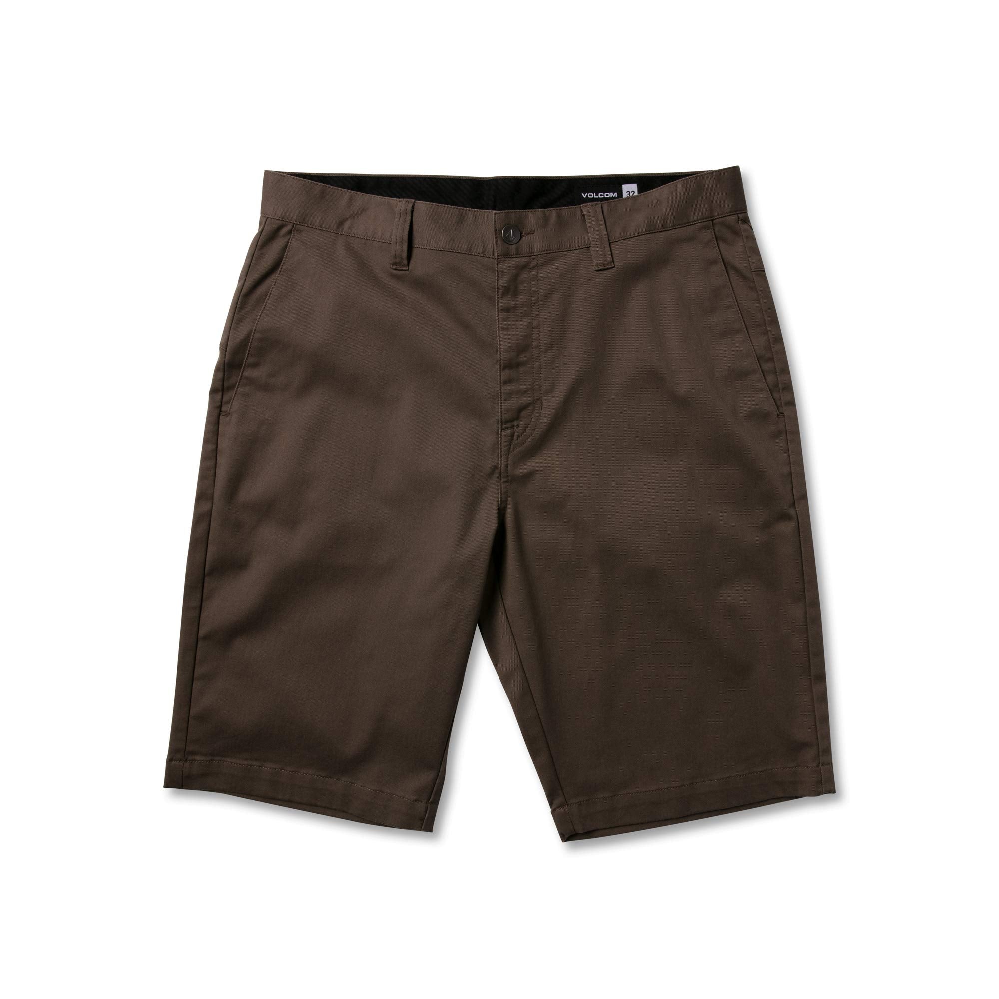 Volcom Mens Vmonty Stretch Chino Short, Mushroom, 34