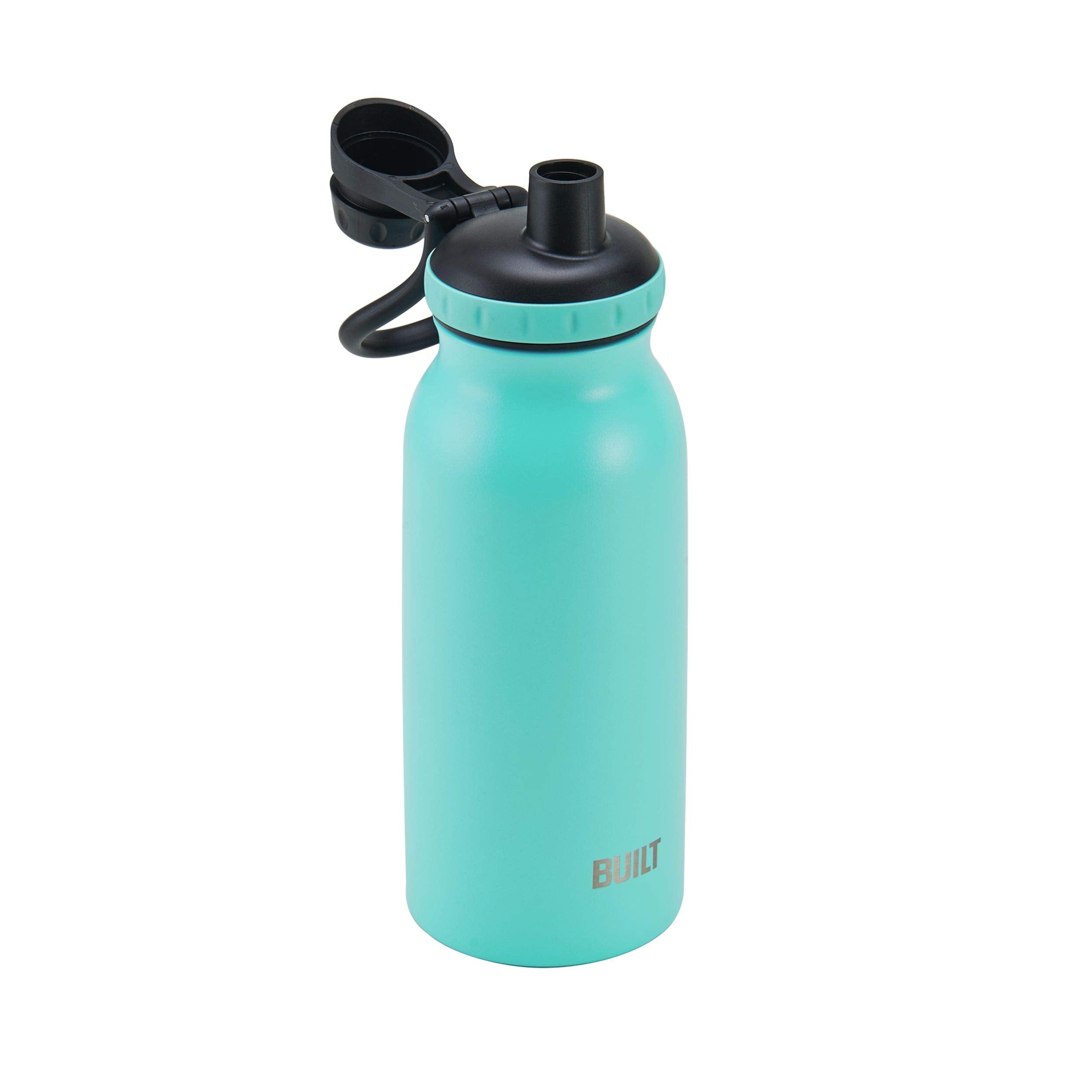 Built 32 Oz Stainless Steel Double Wall Bottle - Aqua, Model 5253182