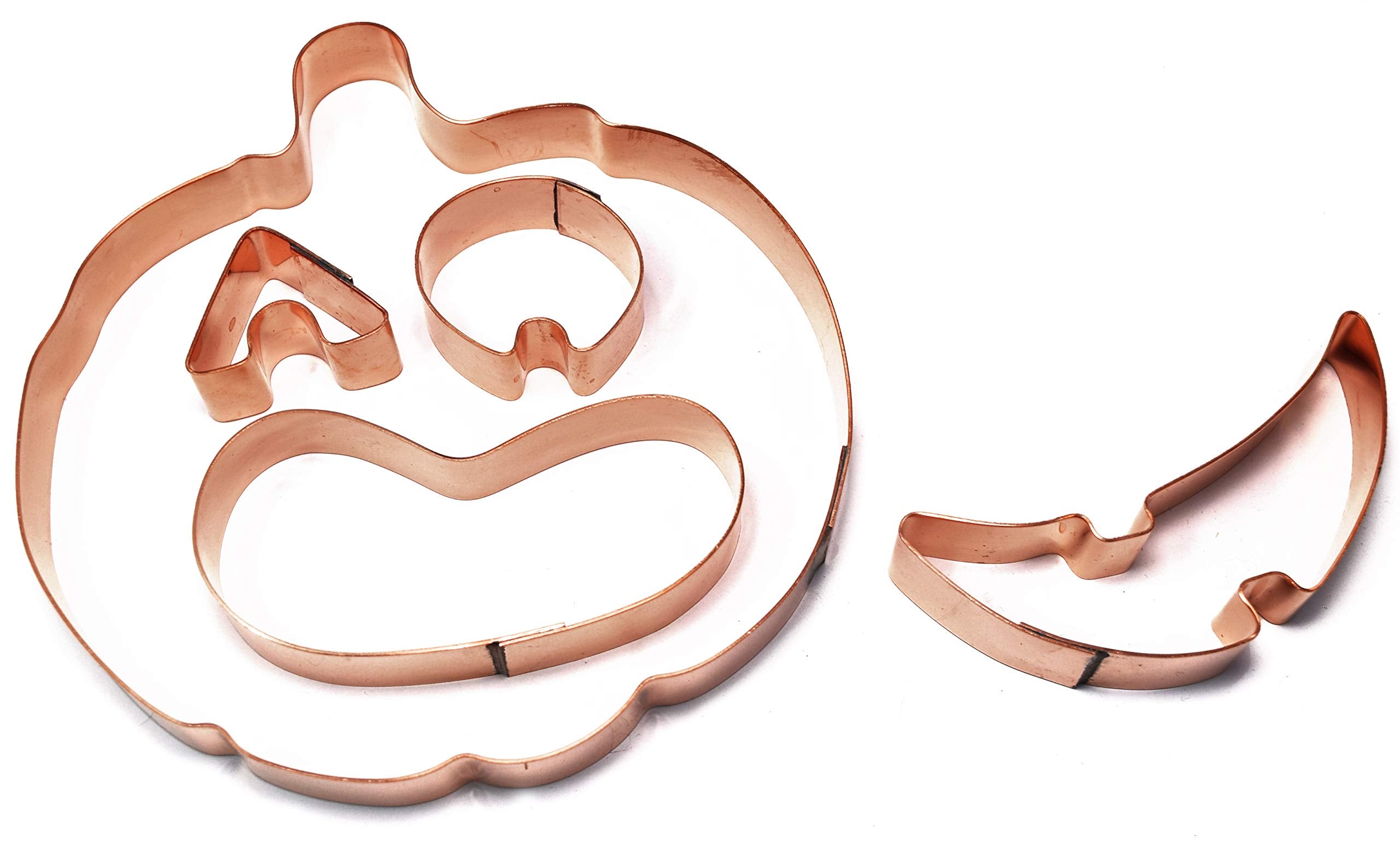 Large Jack-O-Lantern Halloween Pumpkin Cookie Cutter 5 Piece Set