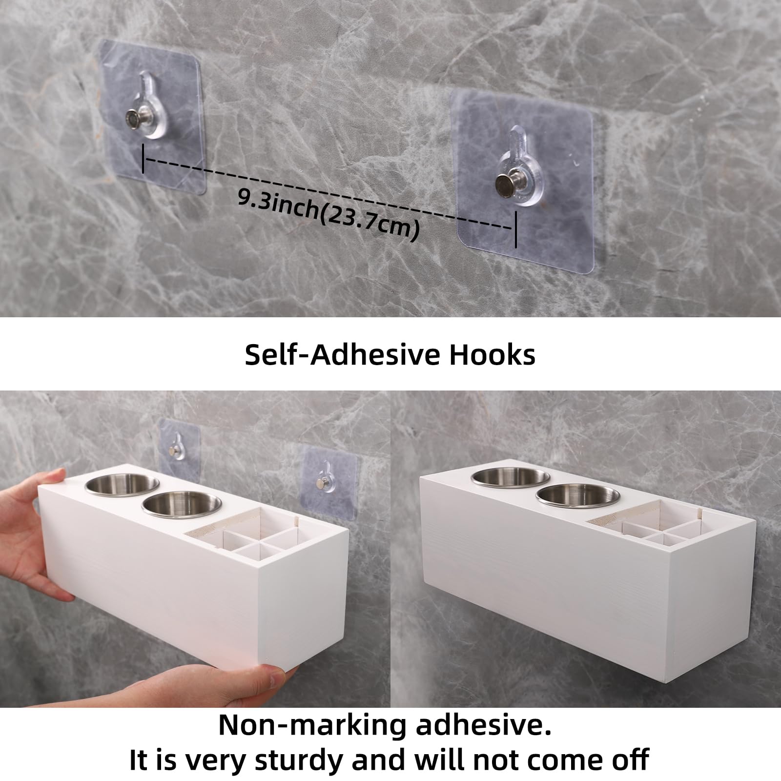 Hair Dryer Countertop Holder, Hair Tool Organizer Wall Mount, Blow Dryer Holder Cabinet Door Organizer, Bathroom Countertop Blow