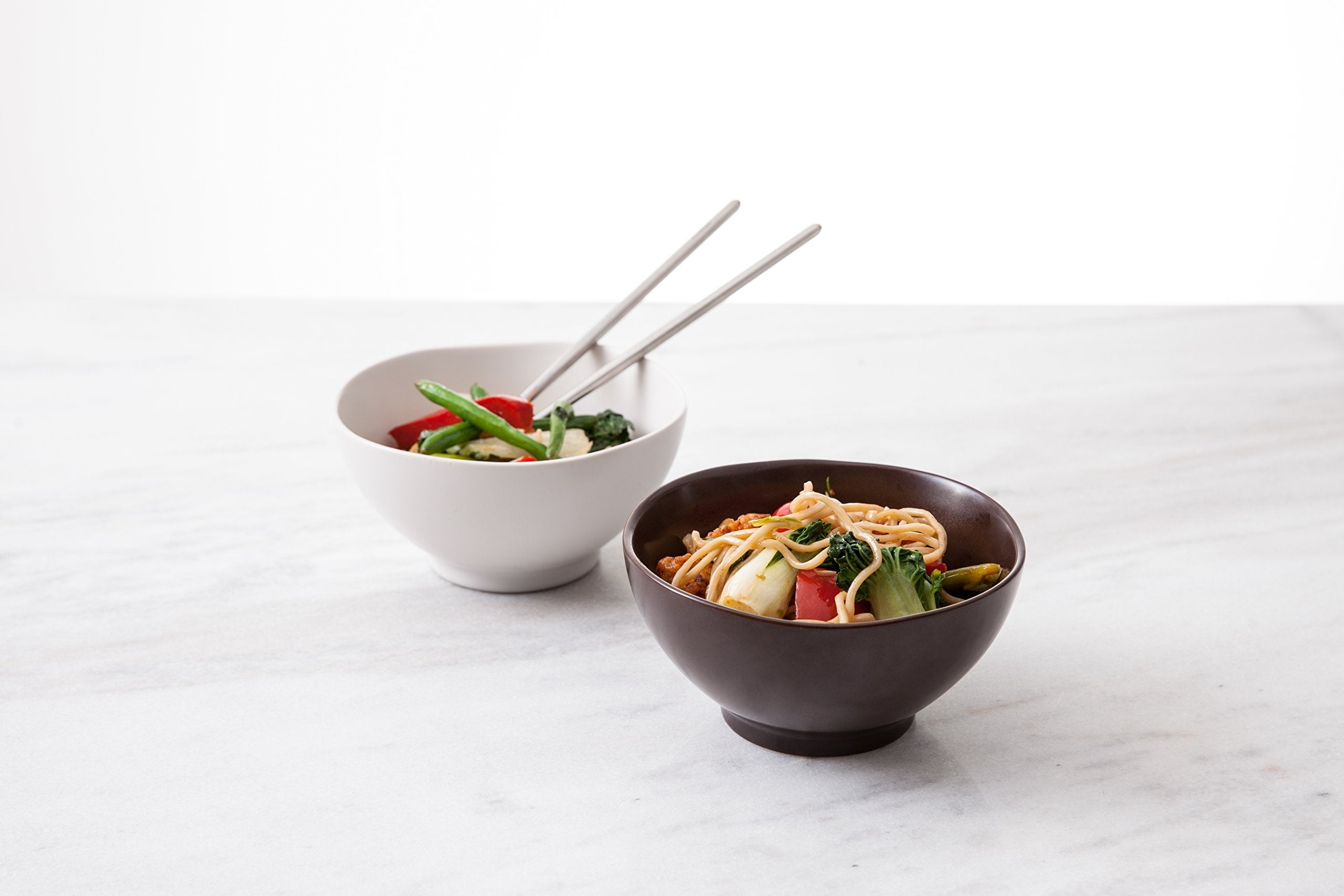 Fortessa Vitraluxe Dinnerware Heirloom Rice Bowl  5.75-Inch  Set of 4  Charcoal