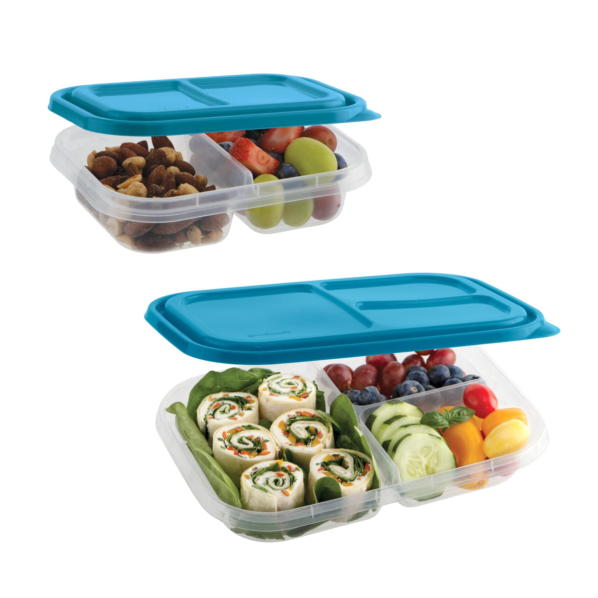 Goodcook Everyware Pack Of 14 Bpa-Free Plastic Food Storage Containers With Lids Lunch Set (42035)