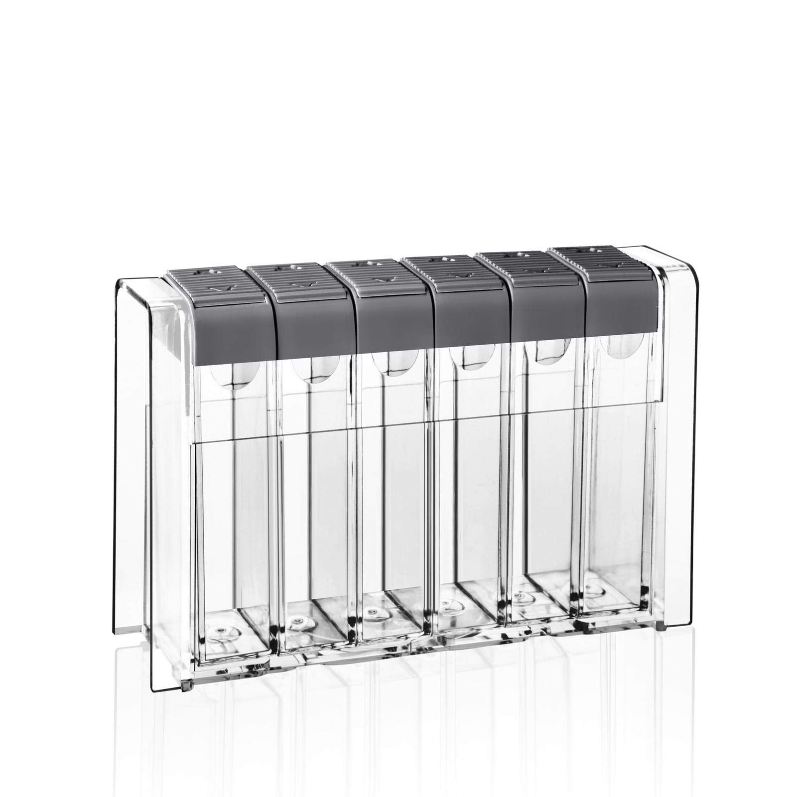 Spice Shaker Jars Seasoning Box-Plastic Spice Dispenser-Seasoning Condiment Storage Container With Tray For Salt Sugar - Barbecu