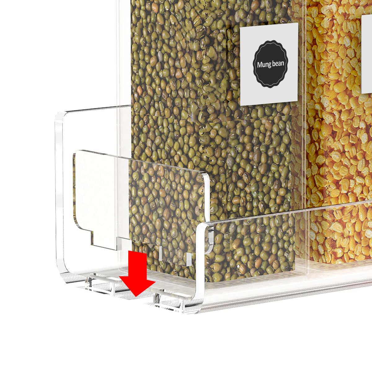 Sezanrpt Acrylic Spice Rack - Wall-Mounted Hanging Shelf Organizer for Seasonings, Clear, 2 Pack