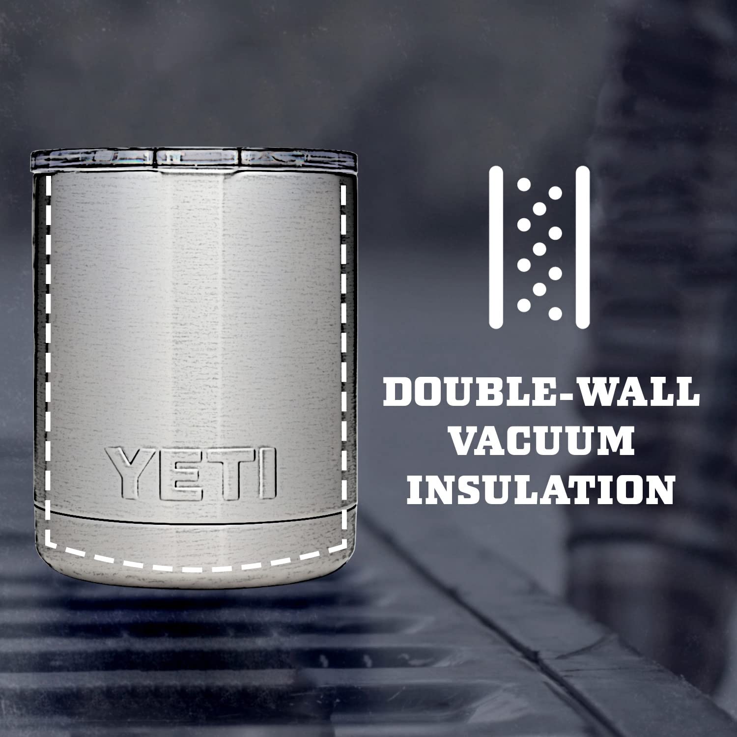 Yeti Rambler 10 Oz Lowball, Vacuum Insulated, Stainless Steel With Magslider Lid, Nordic Purple