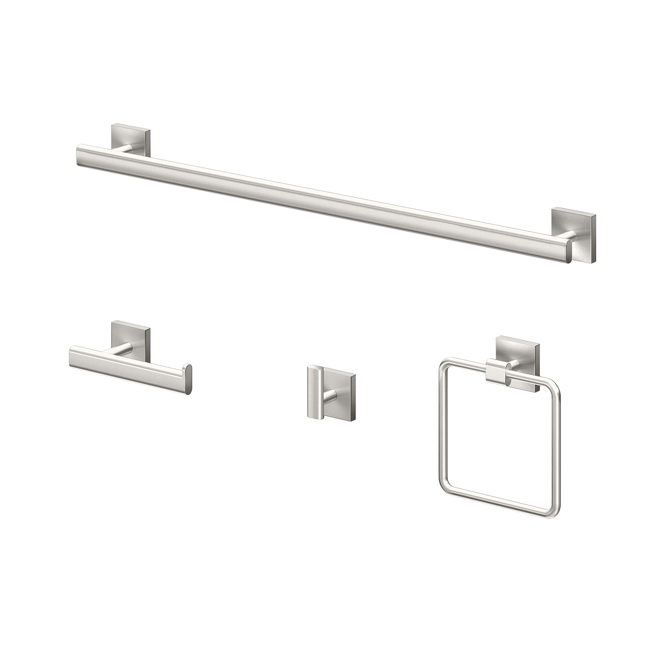 Gatco 4072 Elevate Towel Ring  Satin Nickel